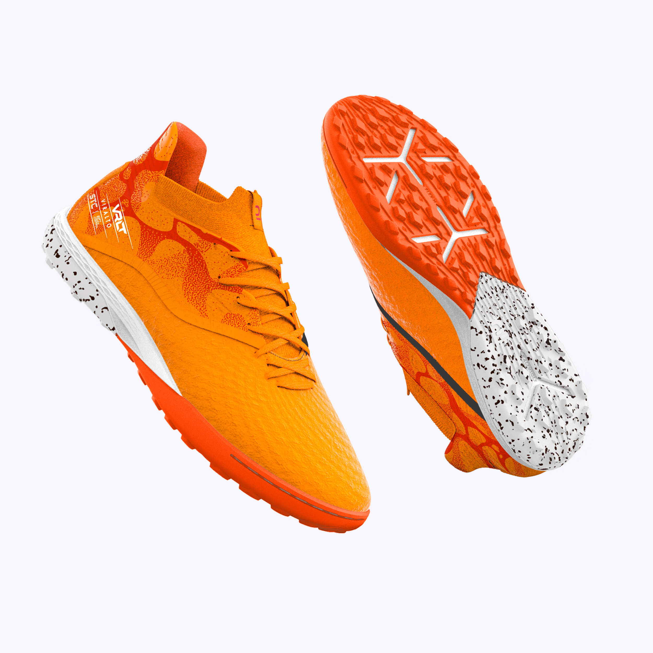 CHAUSSURES DE FOOTBALL VIRALTO III 3D AIRMESH TURF TF ORANGE