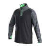 Damen/Herren Fussball Sweatshirt 1/2 Zip - Viralto PXL grau/grün 