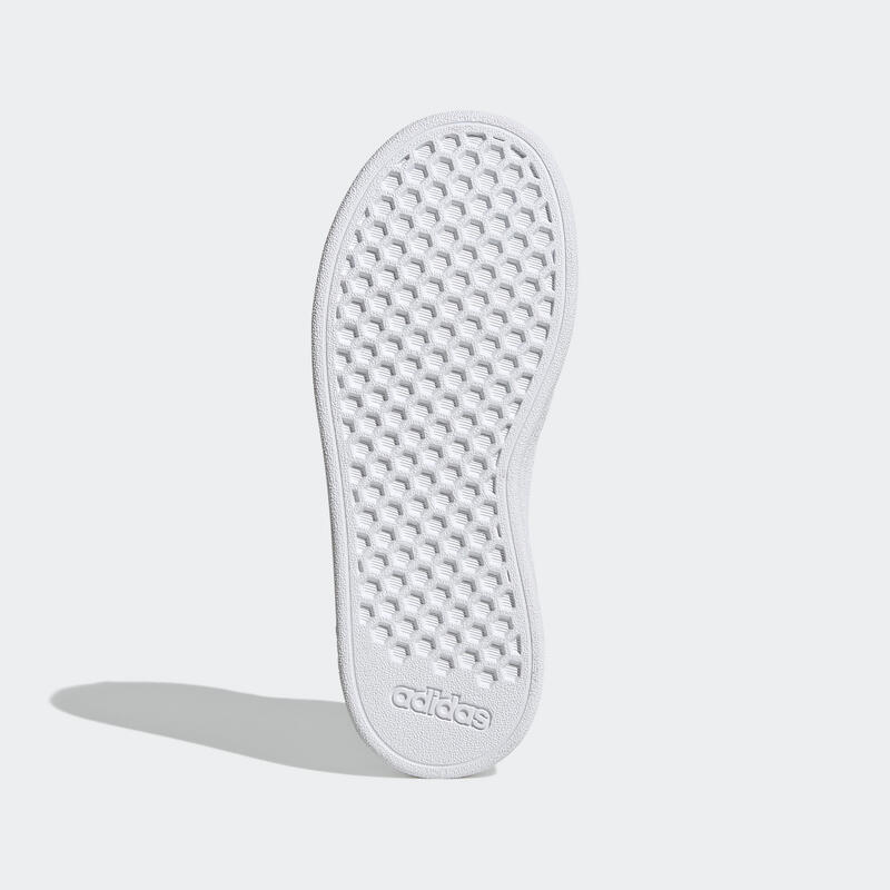 Dětské boty na suchý zip Adidas Grand Court perleťově bílé