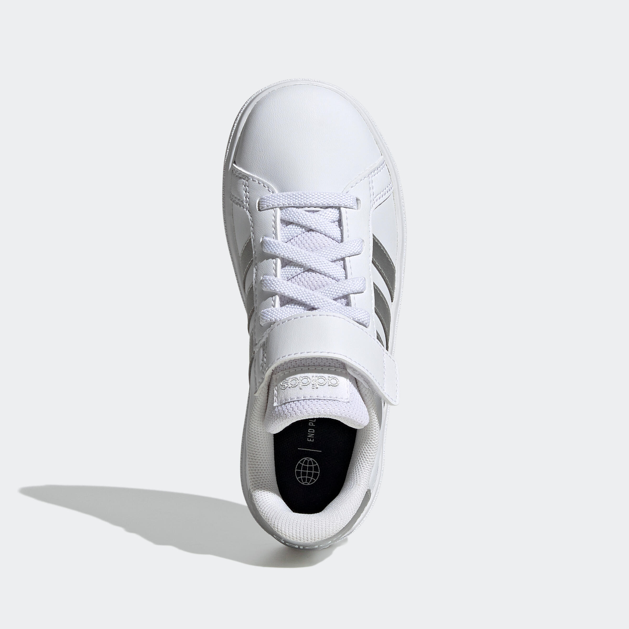 Kids' Rip-Tab Trainers Grand Court - White/Pearl 5/7