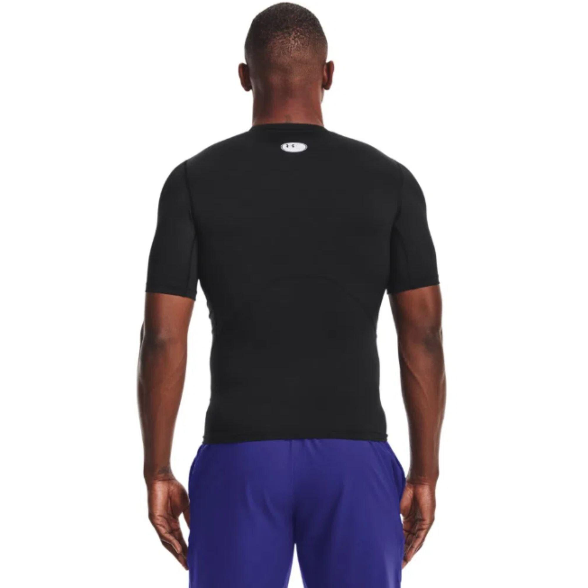 T-shirt en tissu HeatGear® pour homme, noir 2/6