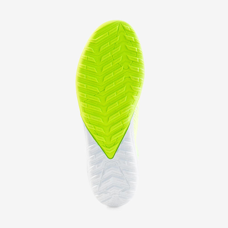 Kids' Lace-Up Football Boots CLR Turf - Neon Yellow