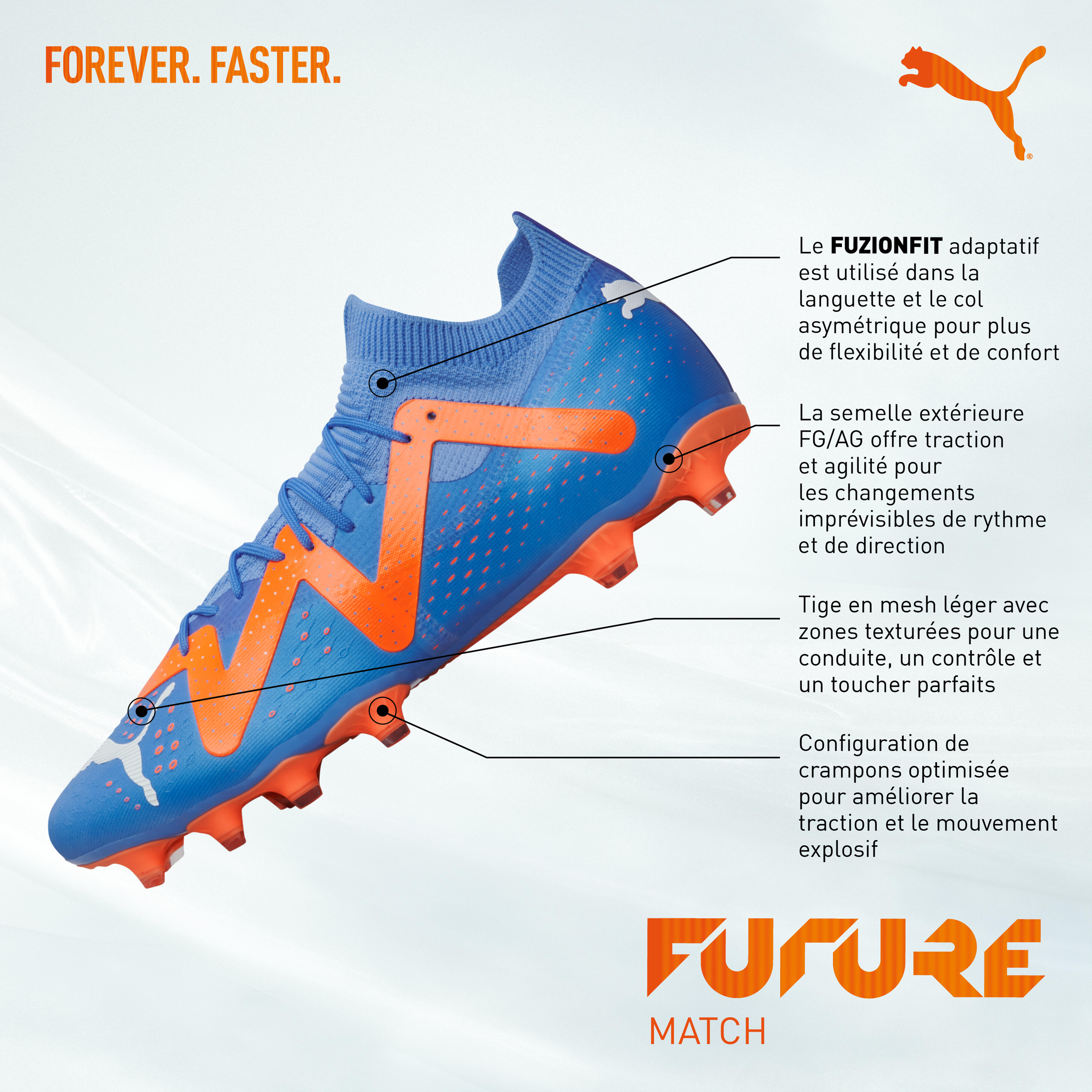 PUMA Scarpa da calcio FUTURE MATCH MG Blu Adulto