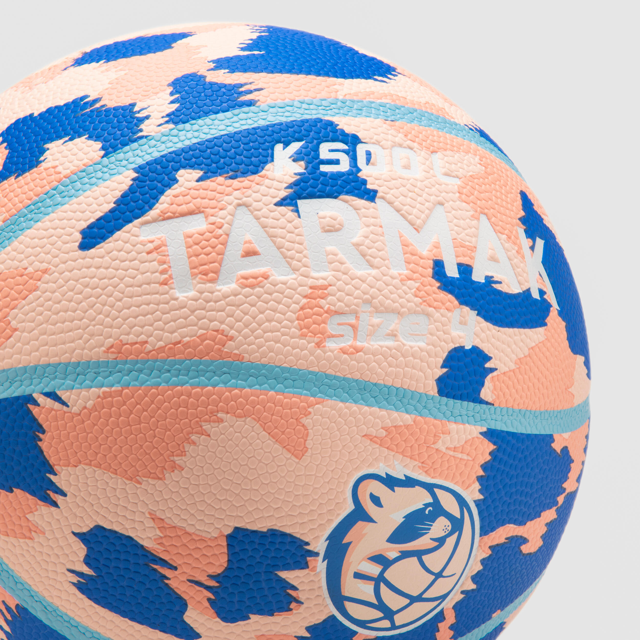 Ballon de basketball taille 4 - WIZZY K500L rose bleu 11/13