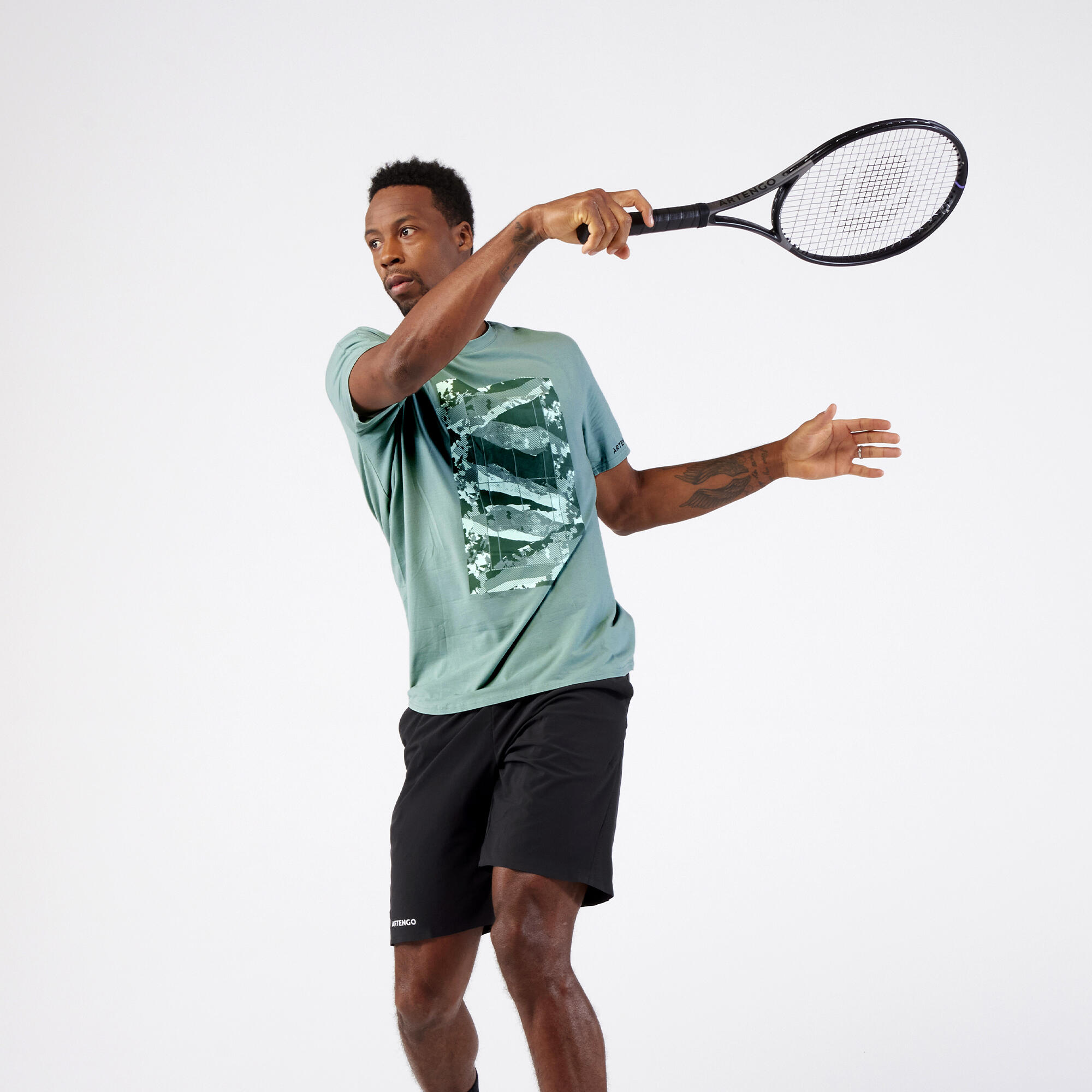 Tennisshirt voor heren Soft lichtgrijs 3/10