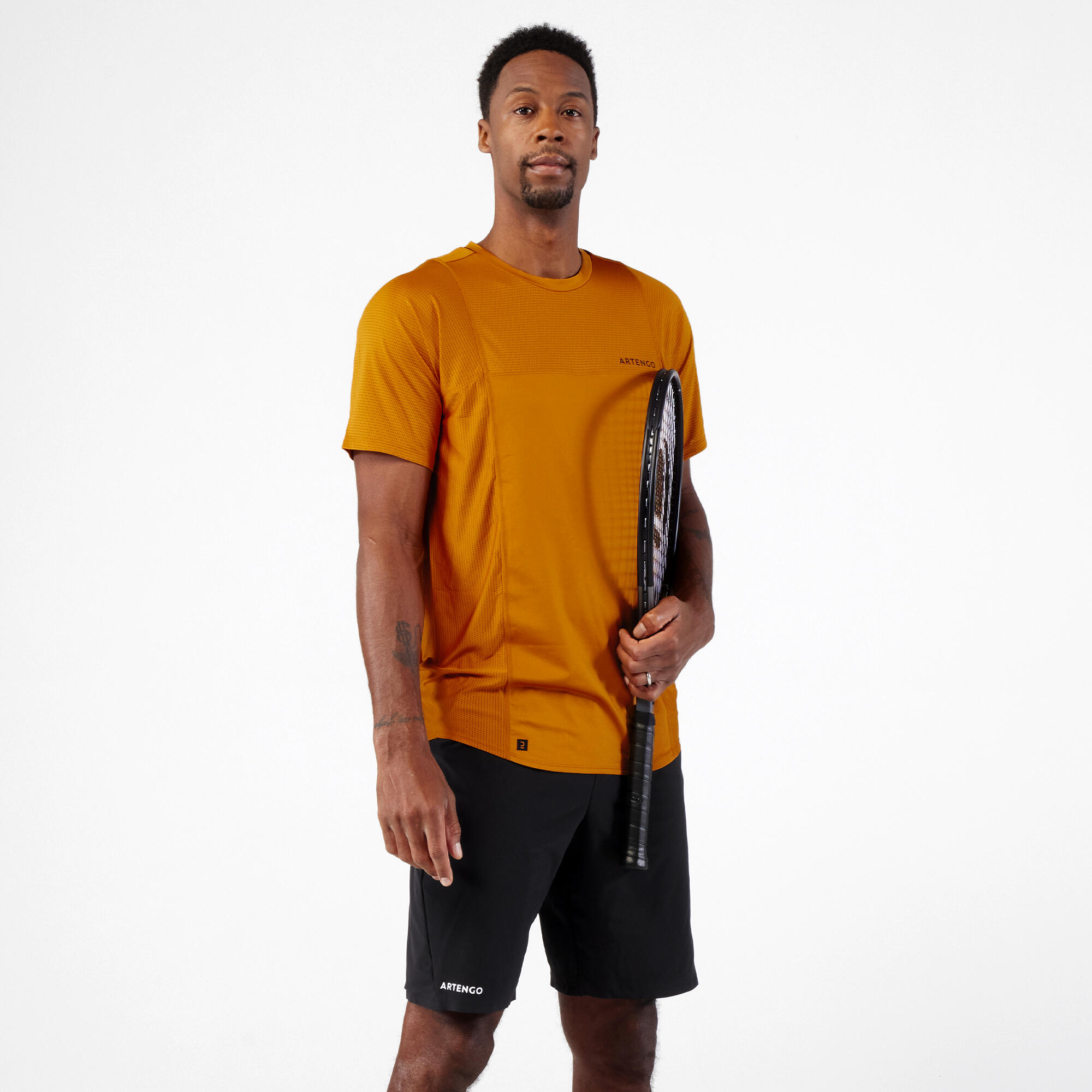 Men's Tennis Shorts TSH 500 Dry - Yellow 4/7
