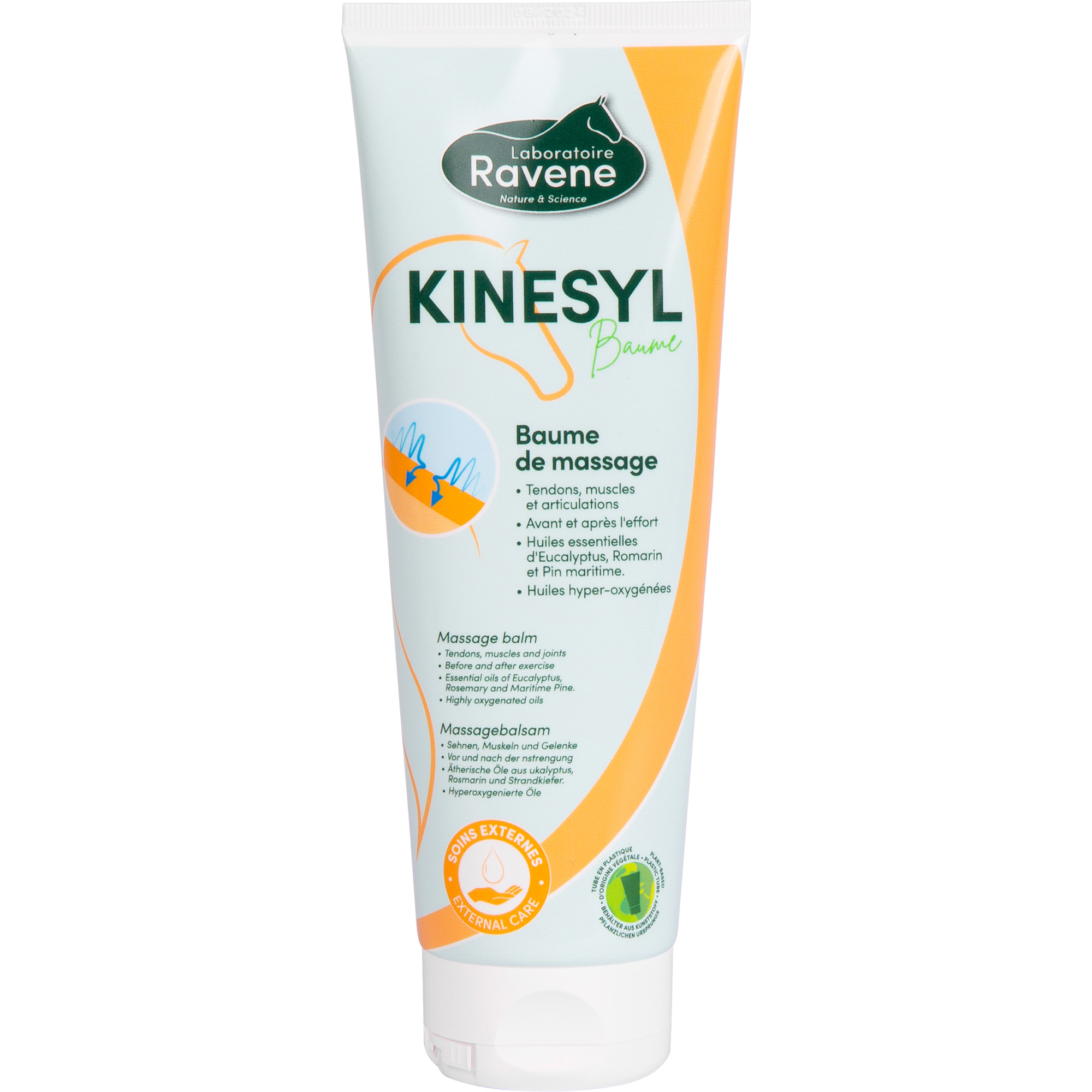 Baume tendons cheval et poney - kinesyl 250 ml - RAVENE