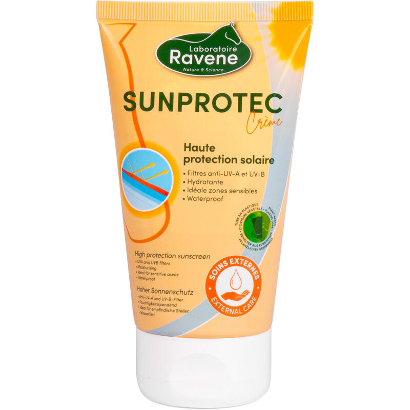 Zonnecrème met hoge beschermingsfactor voor ruitersport Sun Protec 150 ml