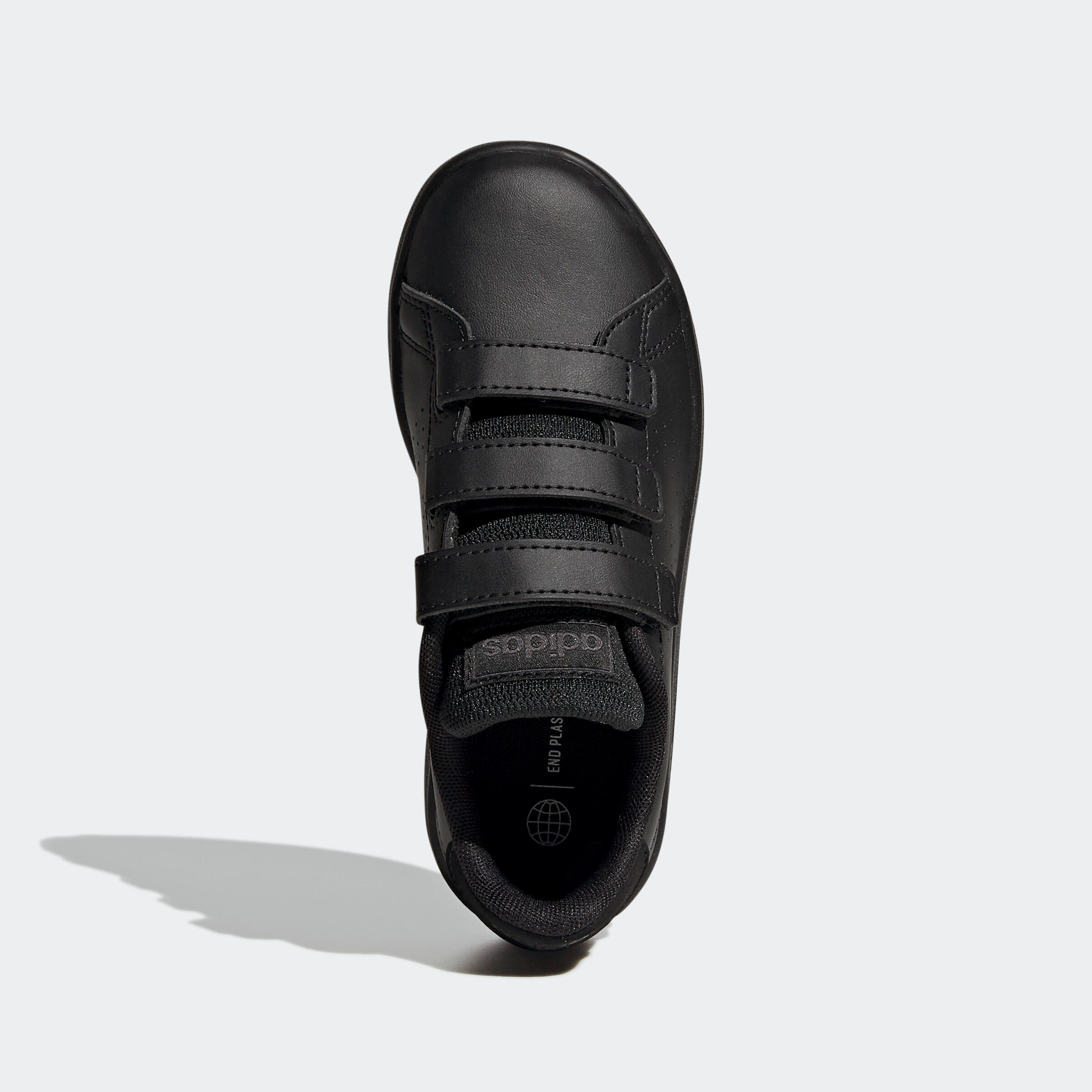 Sneakers ADIDAS bambino ADVANTAGE con strap nere dal 28 al 34 5/12