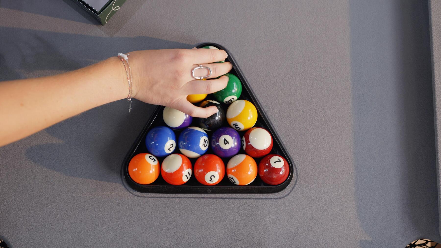 prendre soin des billes de billard