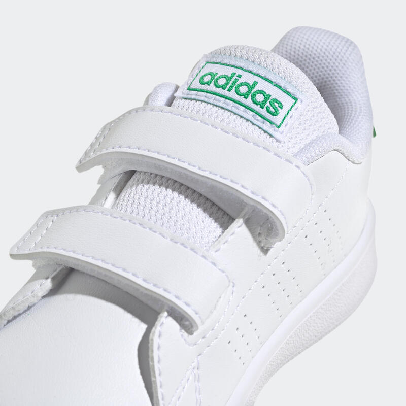 Scarpe da ginnastica ADIDAS baby ADVANTAGE con strap bianco-verde dal 20 al 27