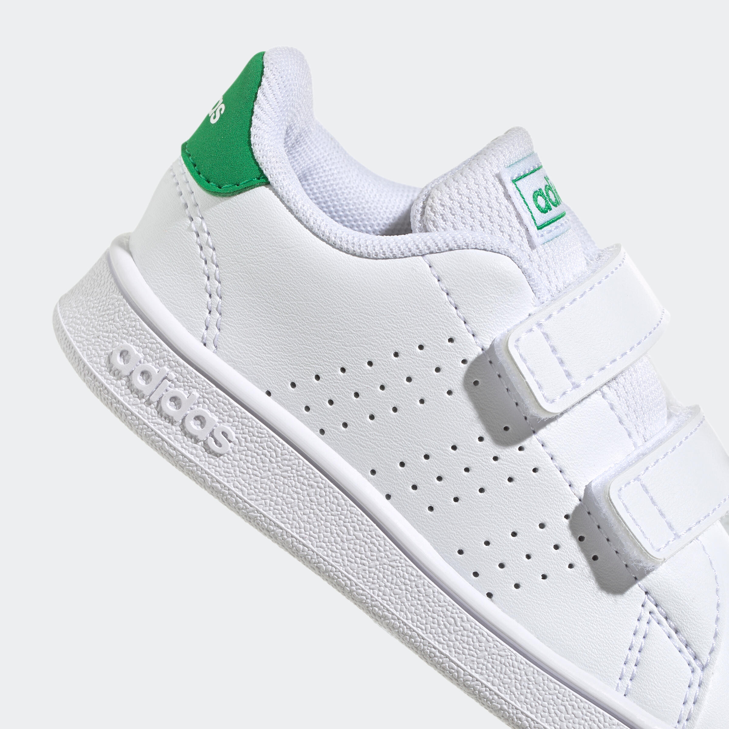 Baby Rip-Tab Trainers Advantage - White/Green 5/8