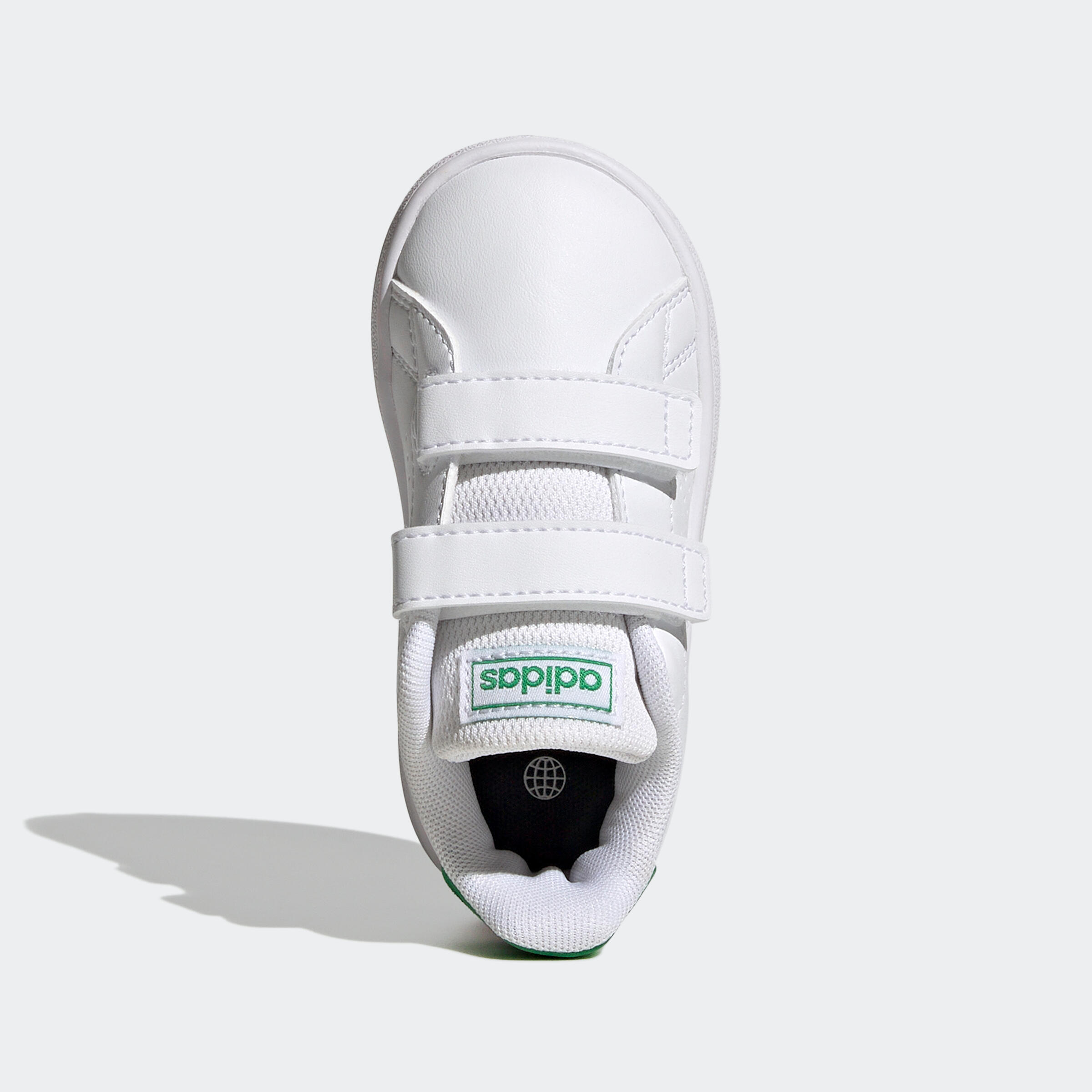 Scarpe da ginnastica ADIDAS baby ADVANTAGE con strap bianco verde