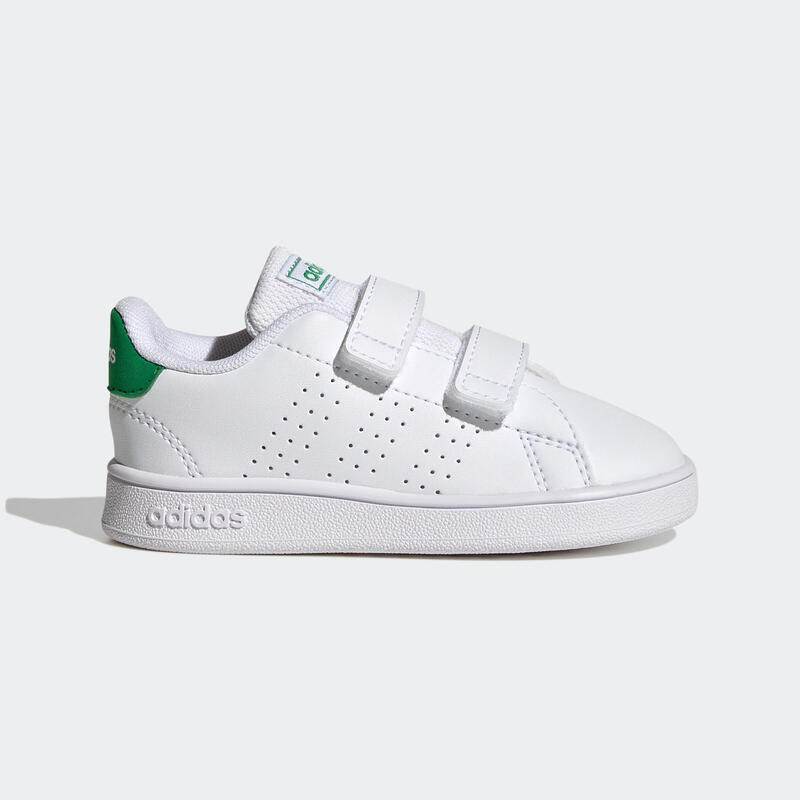 Scarpe da ginnastica Adidas baby ADVANTAGE bianco-verde dal 20 al 27