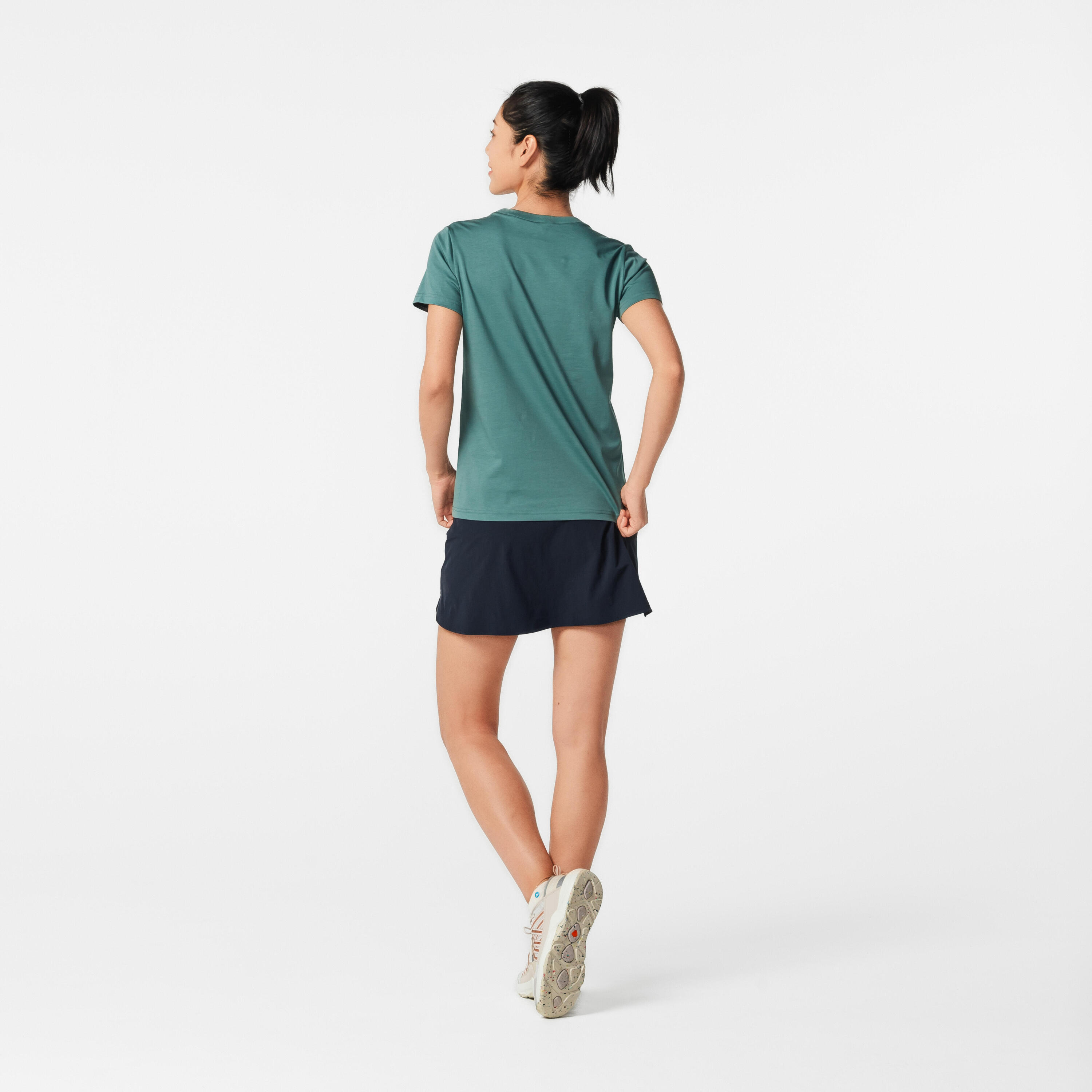 Hosenrock Rock/Shorts Damen Bergwandern - MH500 blau 48/62