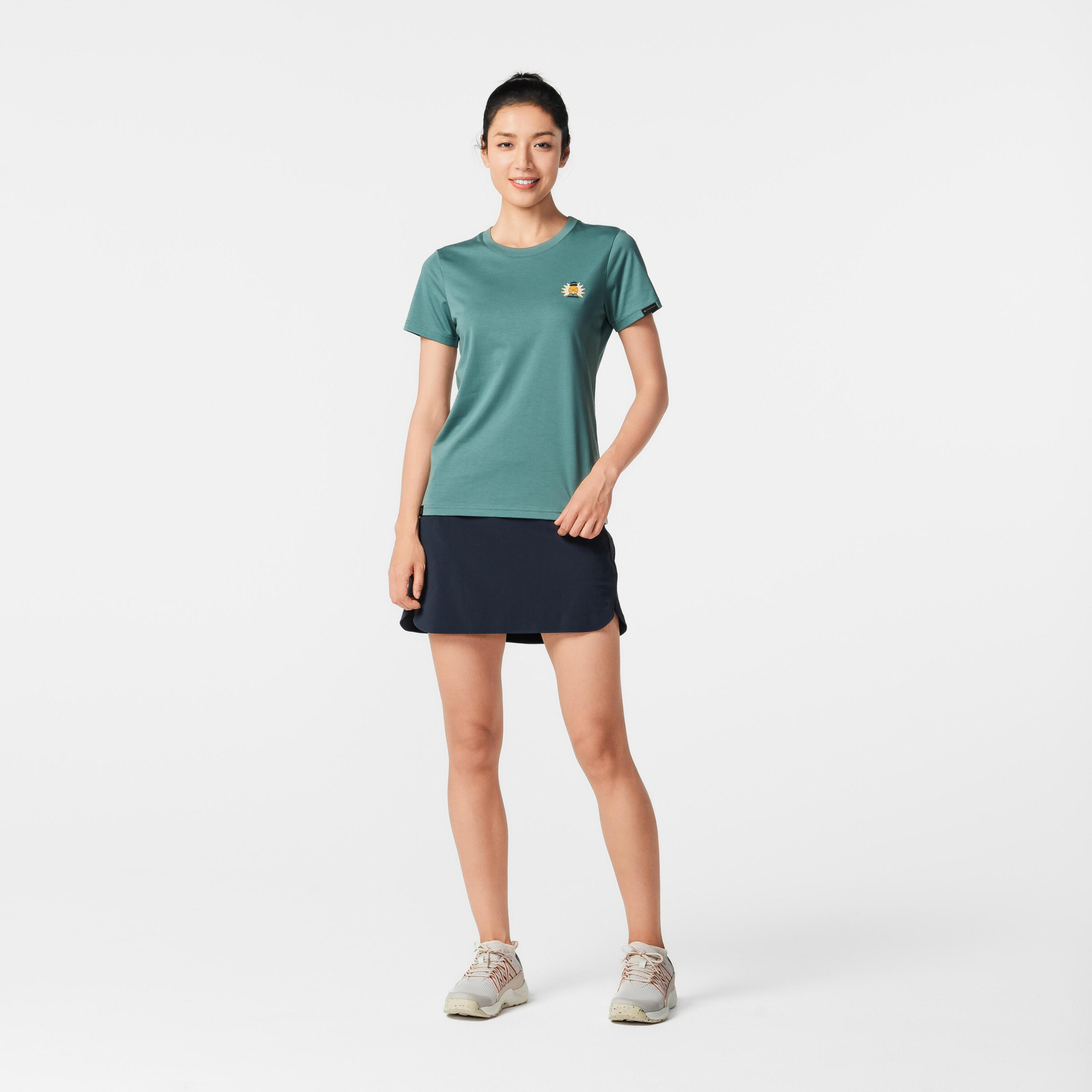 Hosenrock Rock/Shorts Damen Bergwandern - MH500 blau 46/62