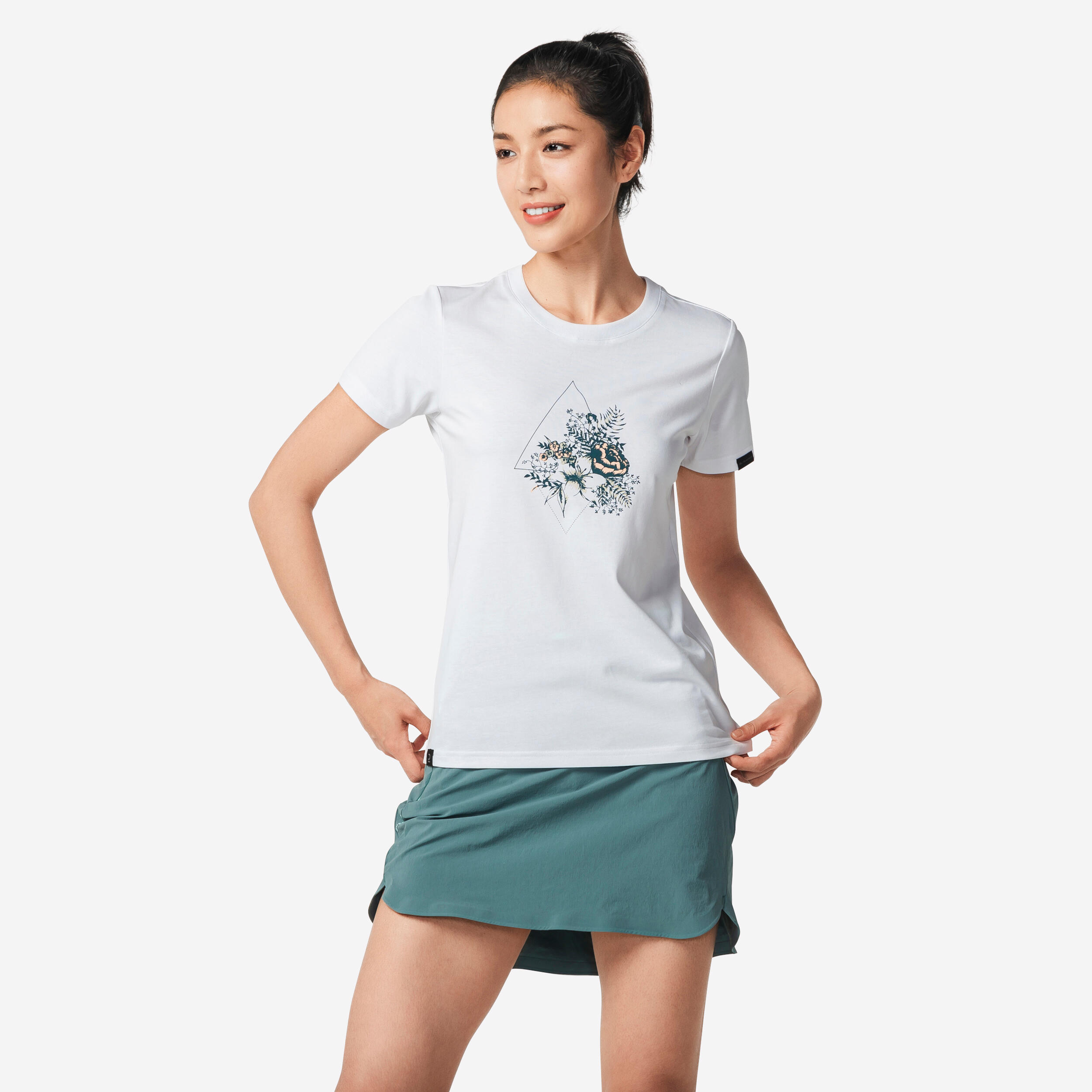 Quechua - Jupe-short De Randonnée Montagne - Mh500 - Femme - Jupe Short - Randonnees Et Trekking Femme - Vert - 44l - Decathlon