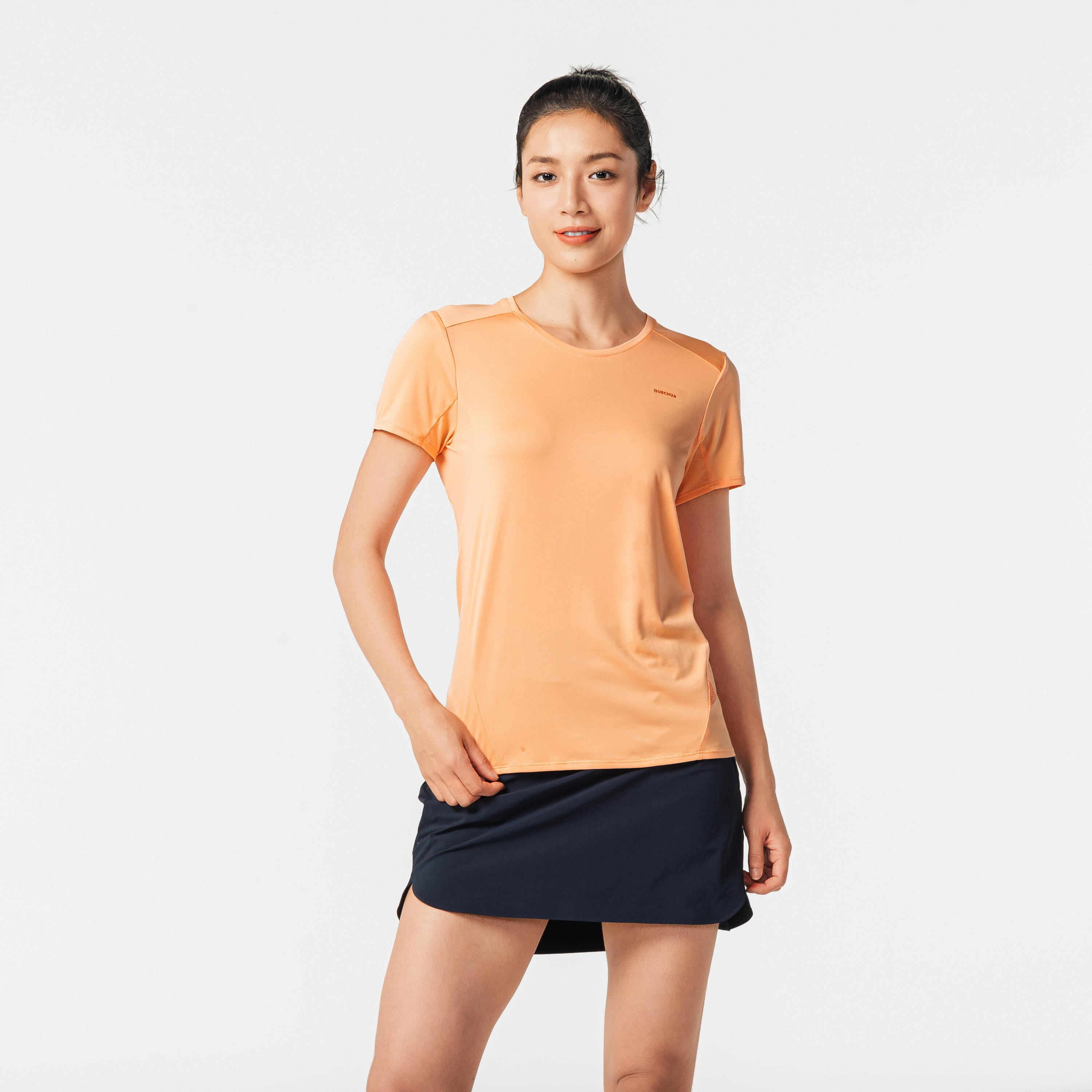 Women’s Mountain Walking Short-Sleeved T-Shirt MH100 4/6