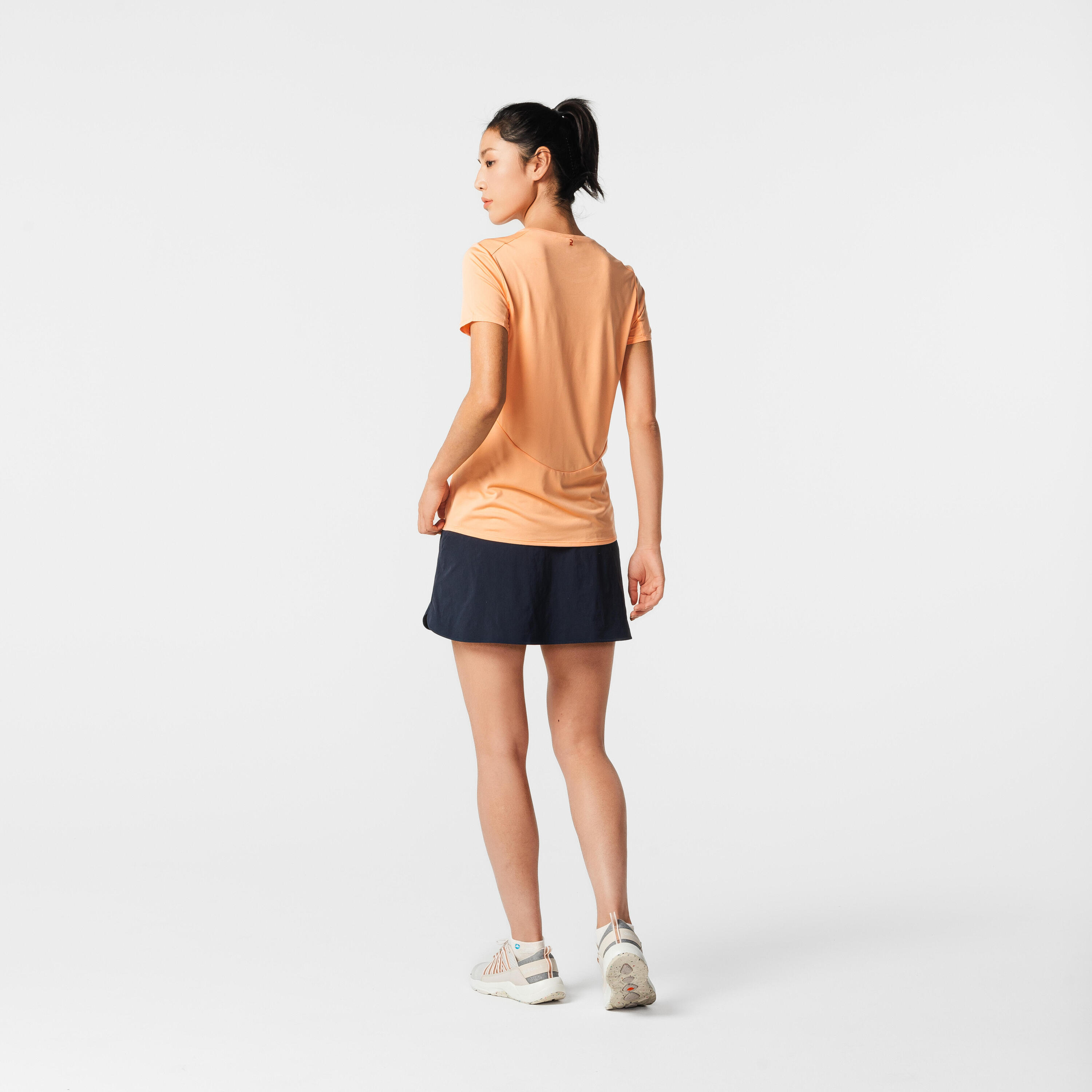 Women’s Mountain Walking Short-Sleeved T-Shirt MH100 3/6