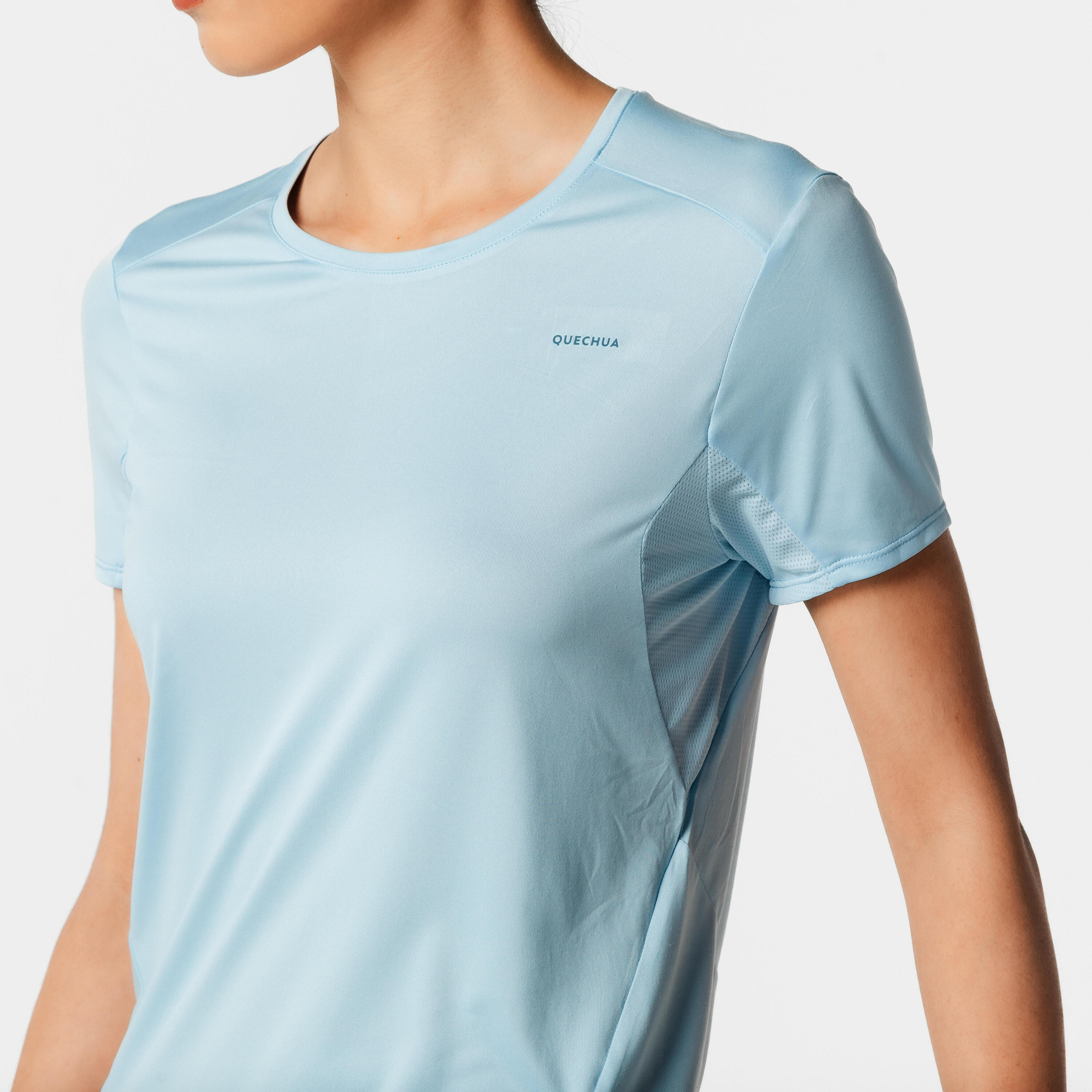 Women’s Mountain Walking Short-Sleeved T-Shirt MH100 7/8