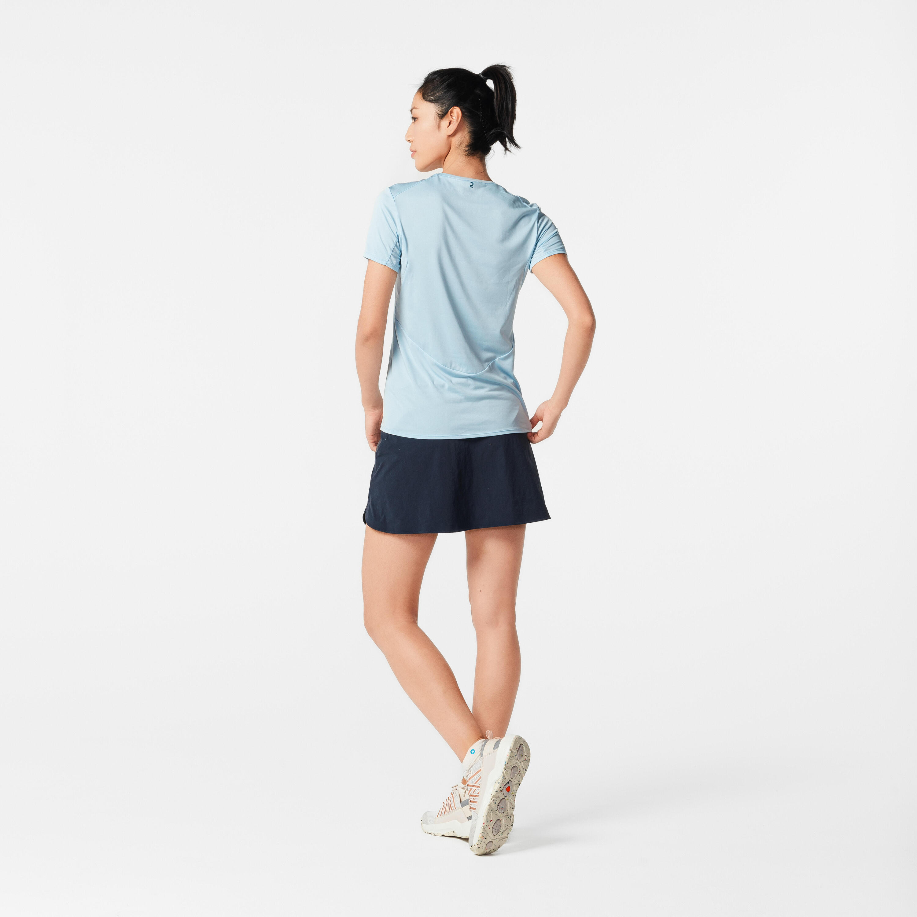Women’s Mountain Walking Short-Sleeved T-Shirt MH100 4/8