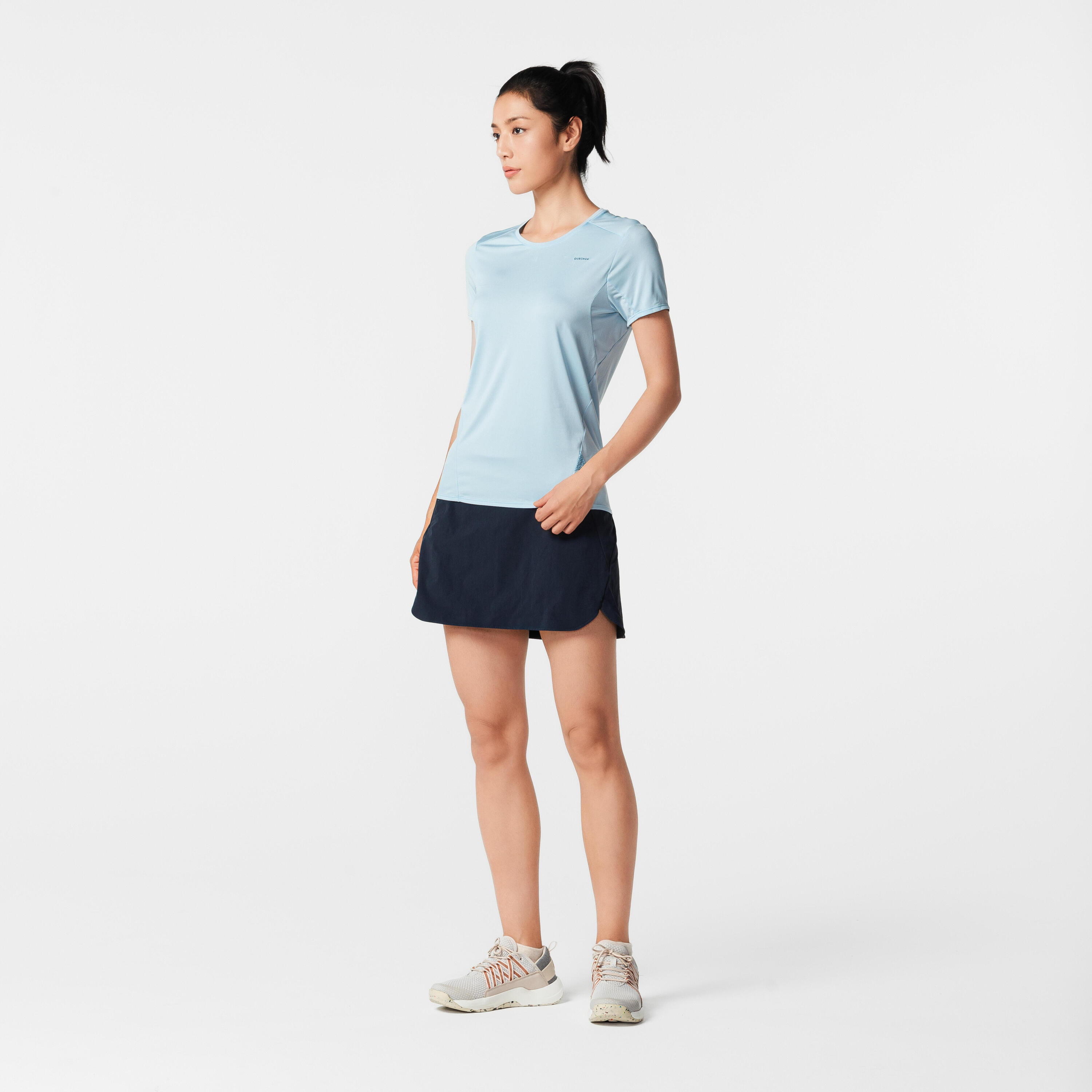 Women’s Mountain Walking Short-Sleeved T-Shirt MH100 2/8
