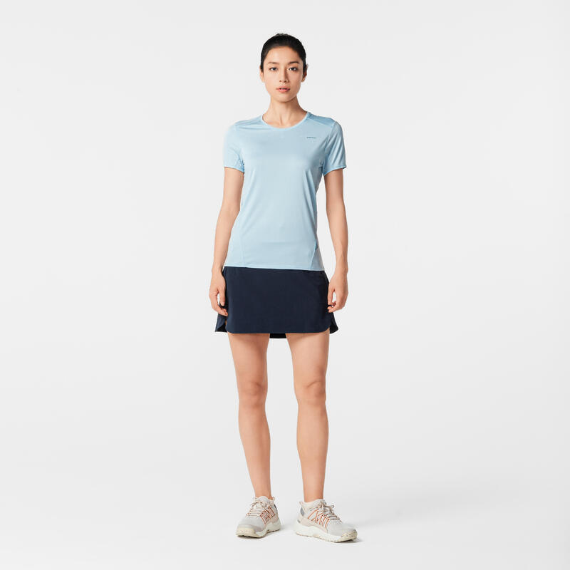 Women’s Mountain Walking Short-Sleeved T-Shirt MH100