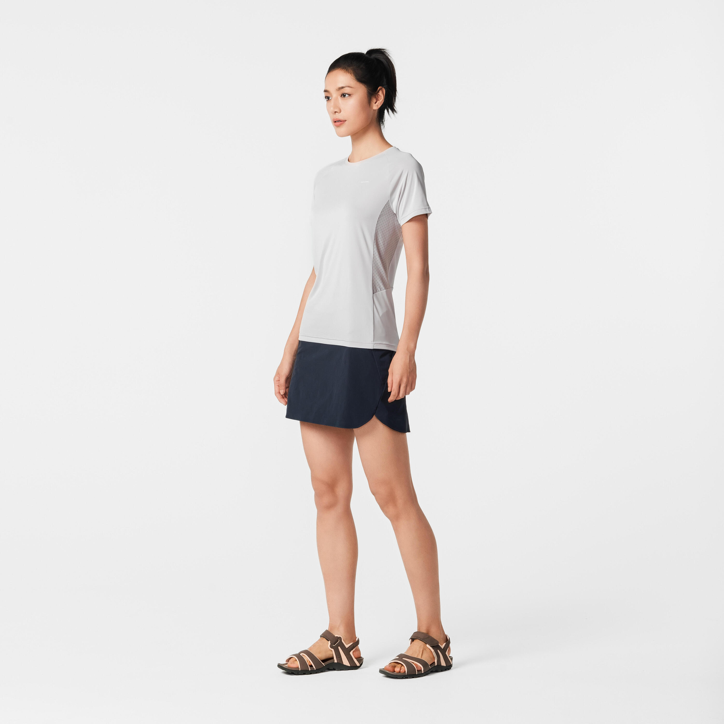 Hosenrock Rock/Shorts Damen Bergwandern - MH500 blau 29/62