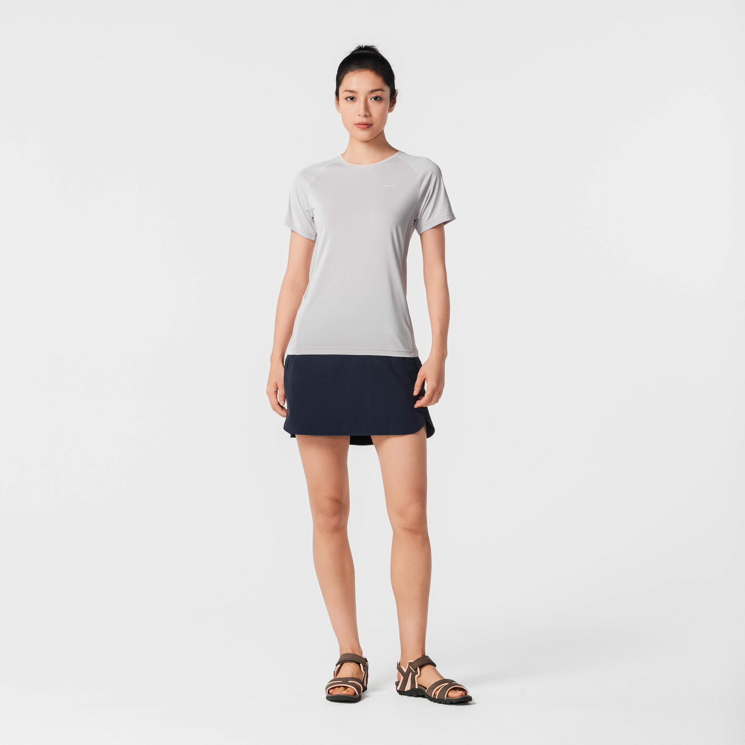 Hosenrock Rock/Shorts Damen Bergwandern - MH500 blau 28/62