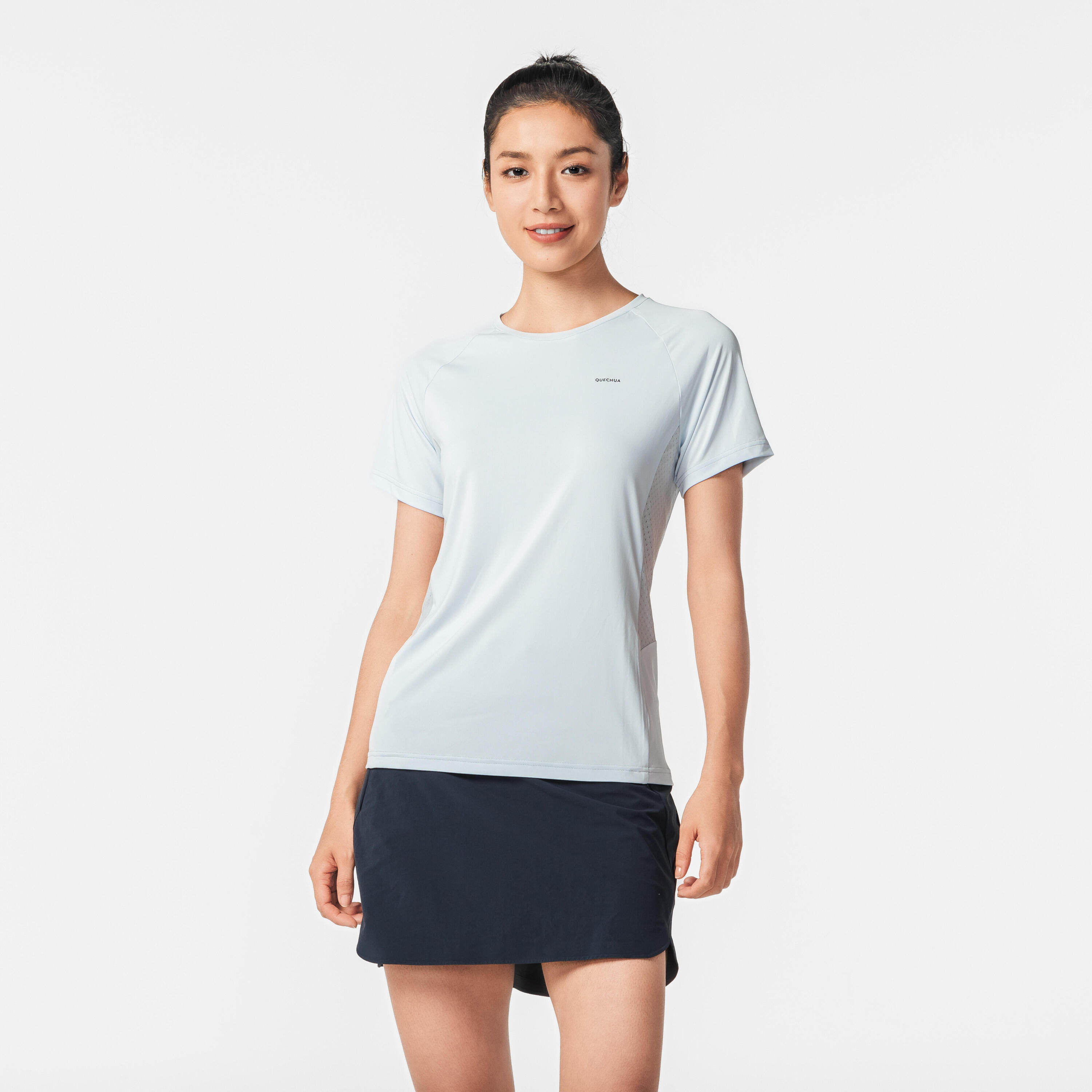 Hosenrock Rock/Shorts Damen Bergwandern - MH500 blau 26/62