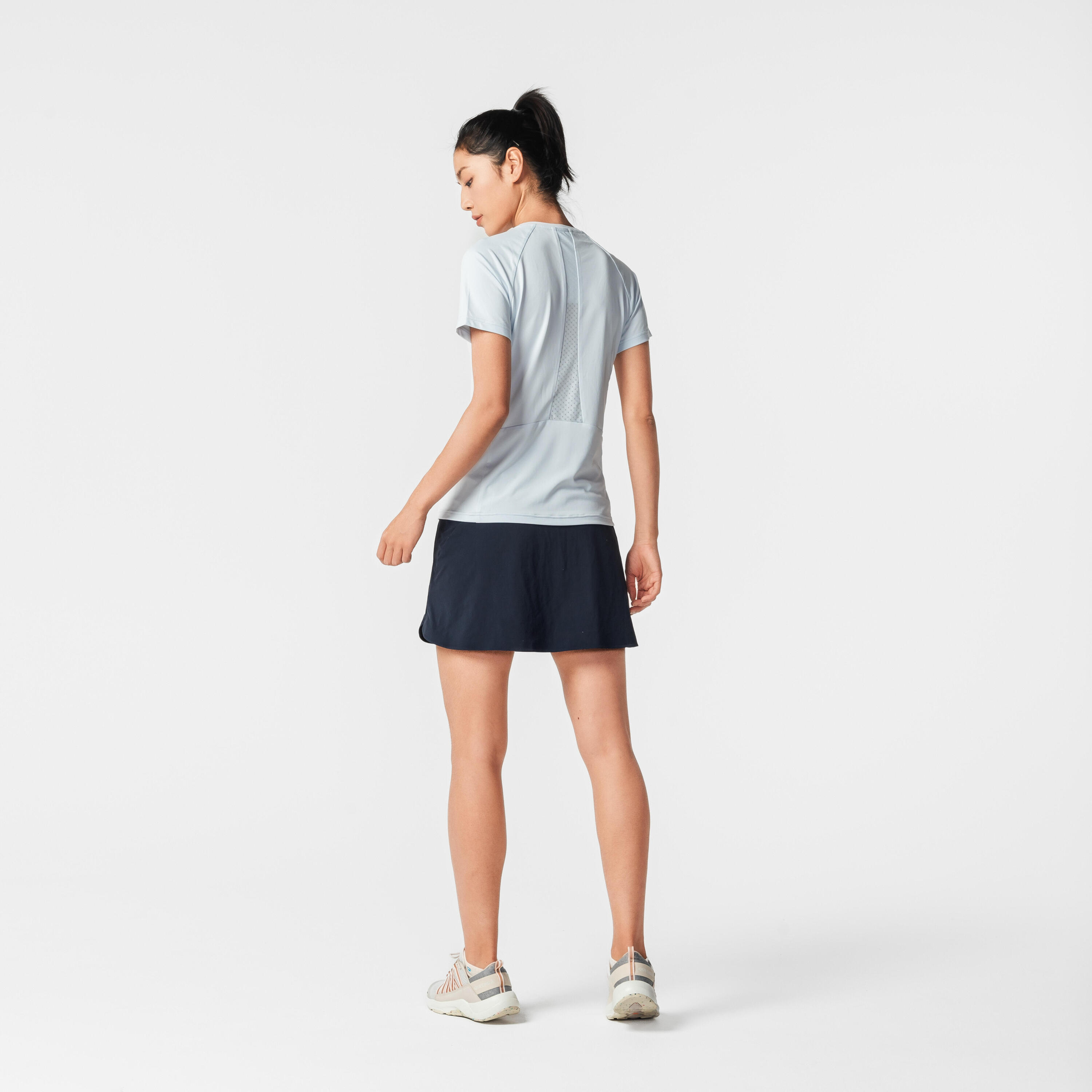 Hosenrock Rock/Shorts Damen Bergwandern - MH500 blau 24/62