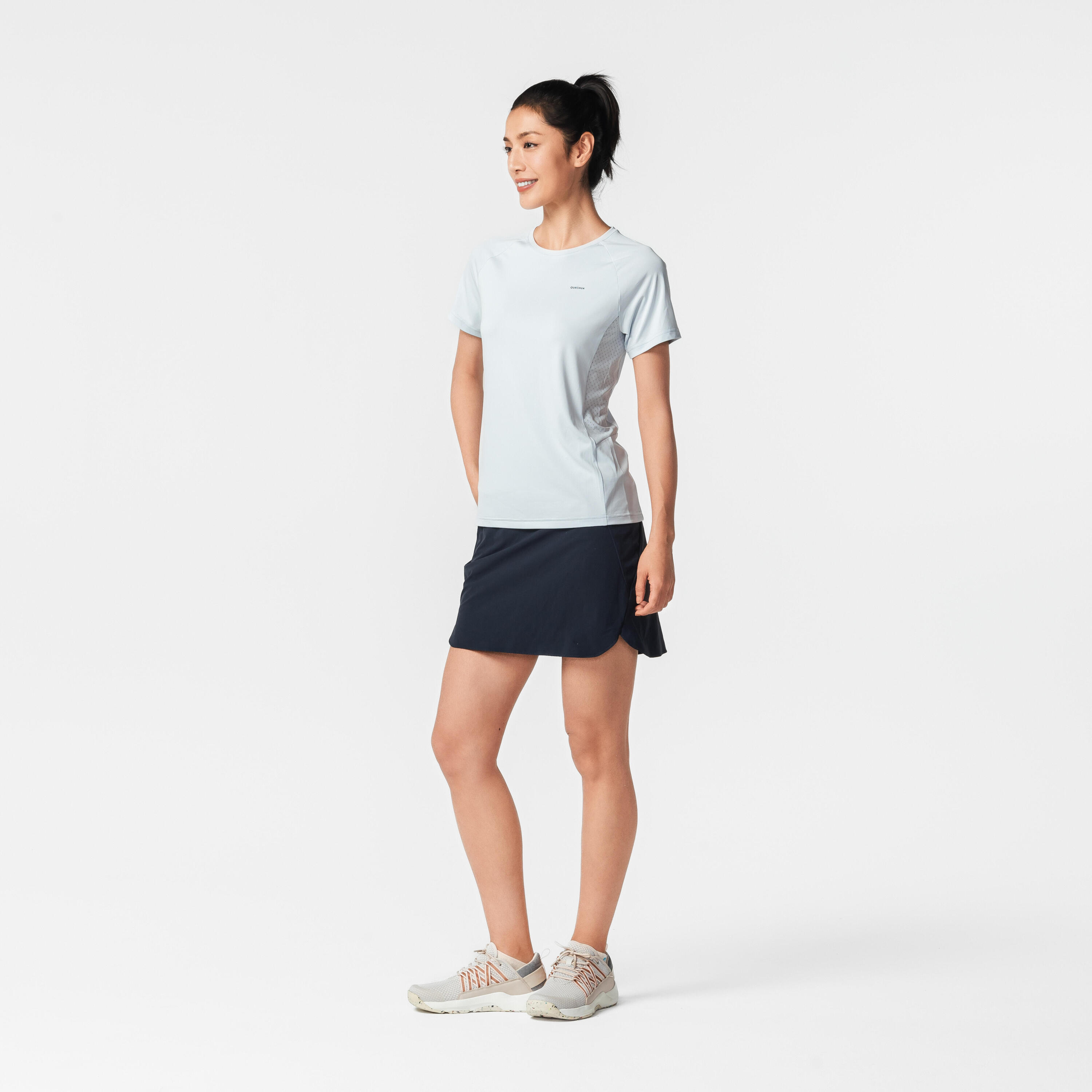 Hosenrock Rock/Shorts Damen Bergwandern - MH500 blau 23/62