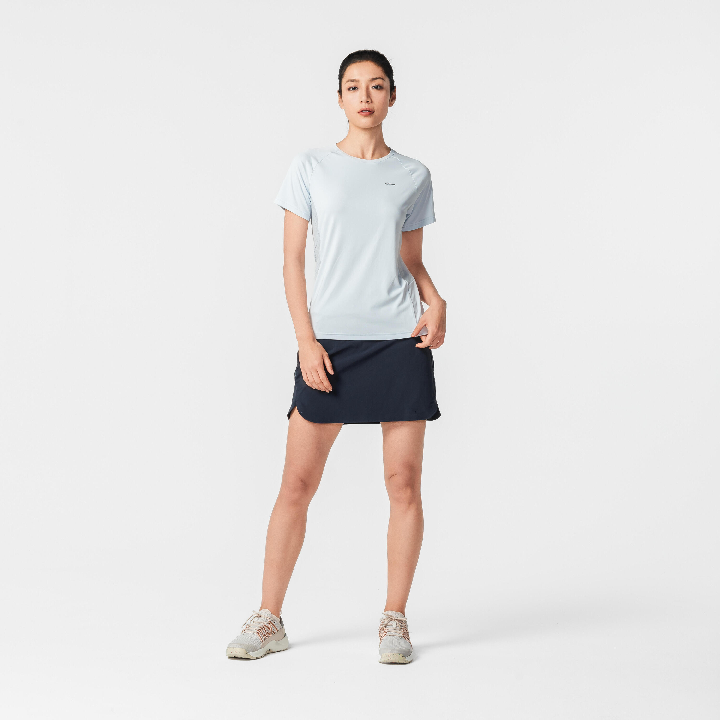 Hosenrock Rock/Shorts Damen Bergwandern - MH500 blau 22/62