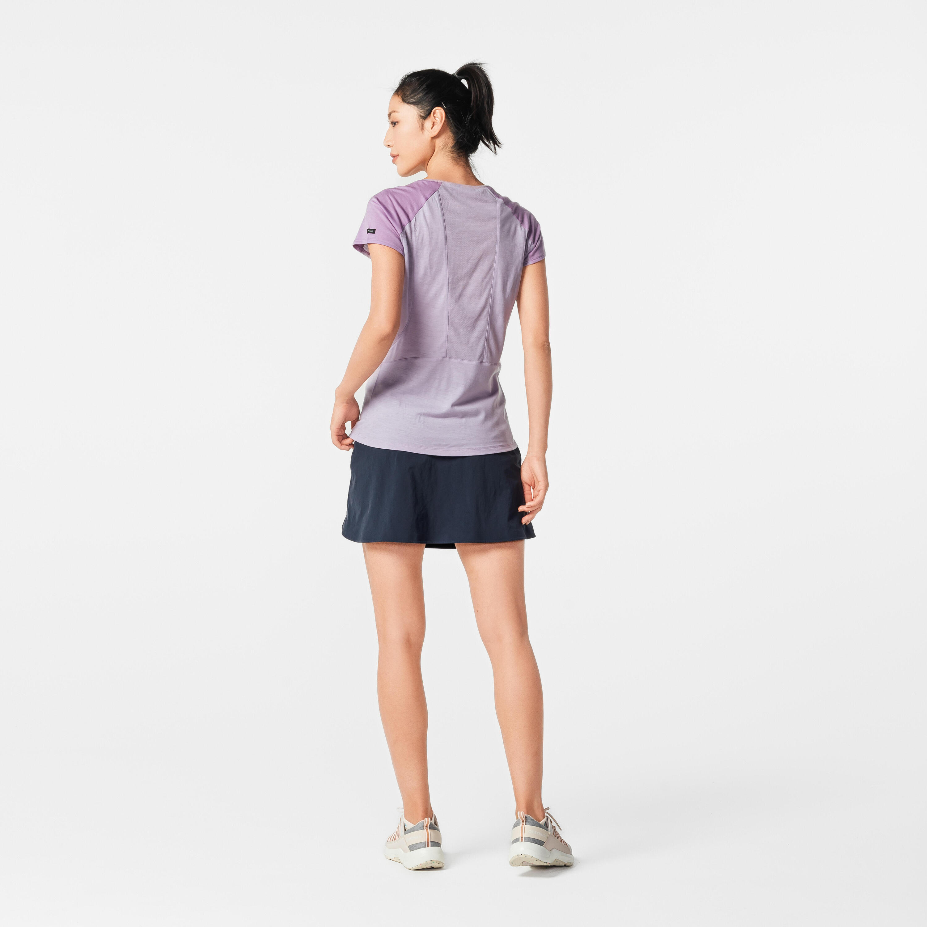 Hosenrock Rock/Shorts Damen Bergwandern - MH500 blau 20/62