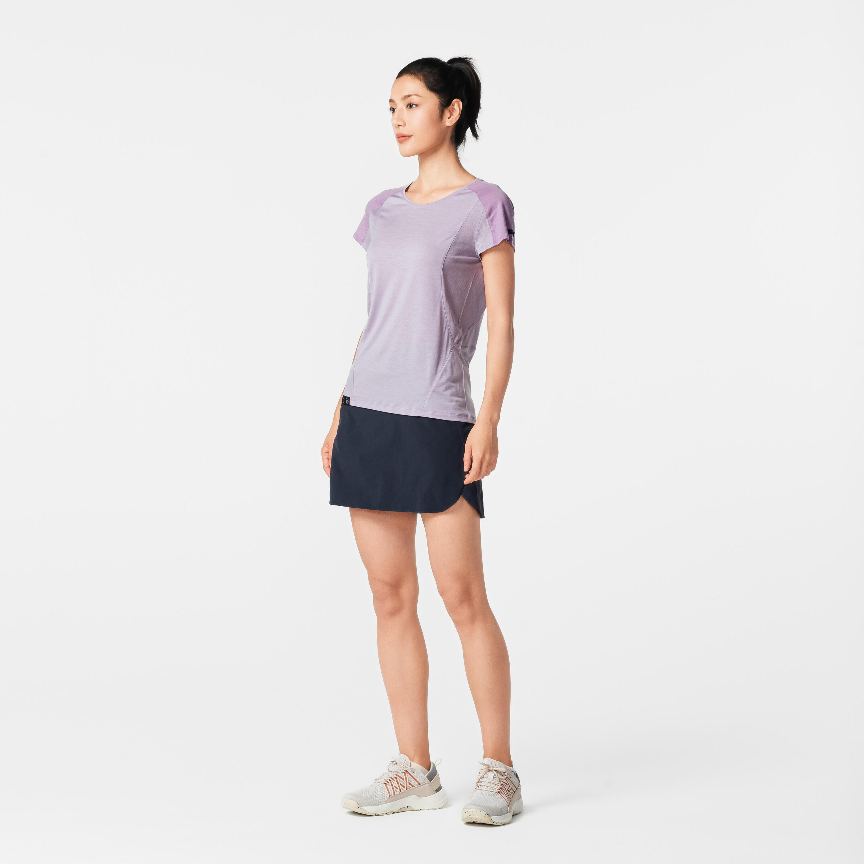 Hosenrock Rock/Shorts Damen Bergwandern - MH500 blau 19/62