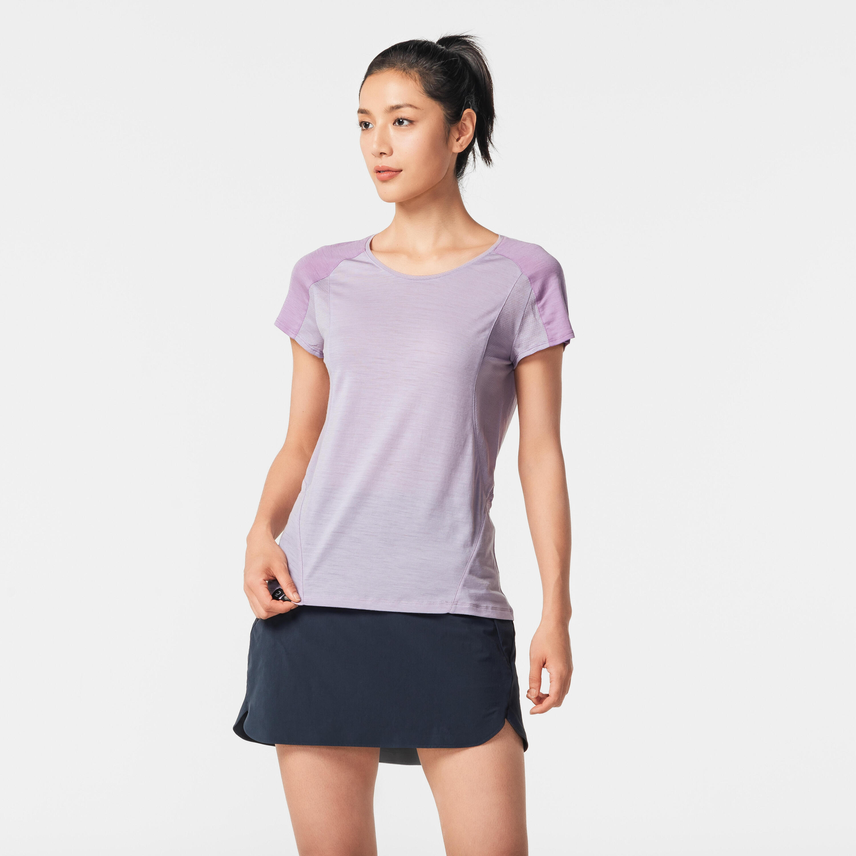 Hosenrock Rock/Shorts Damen Bergwandern - MH500 blau 17/62