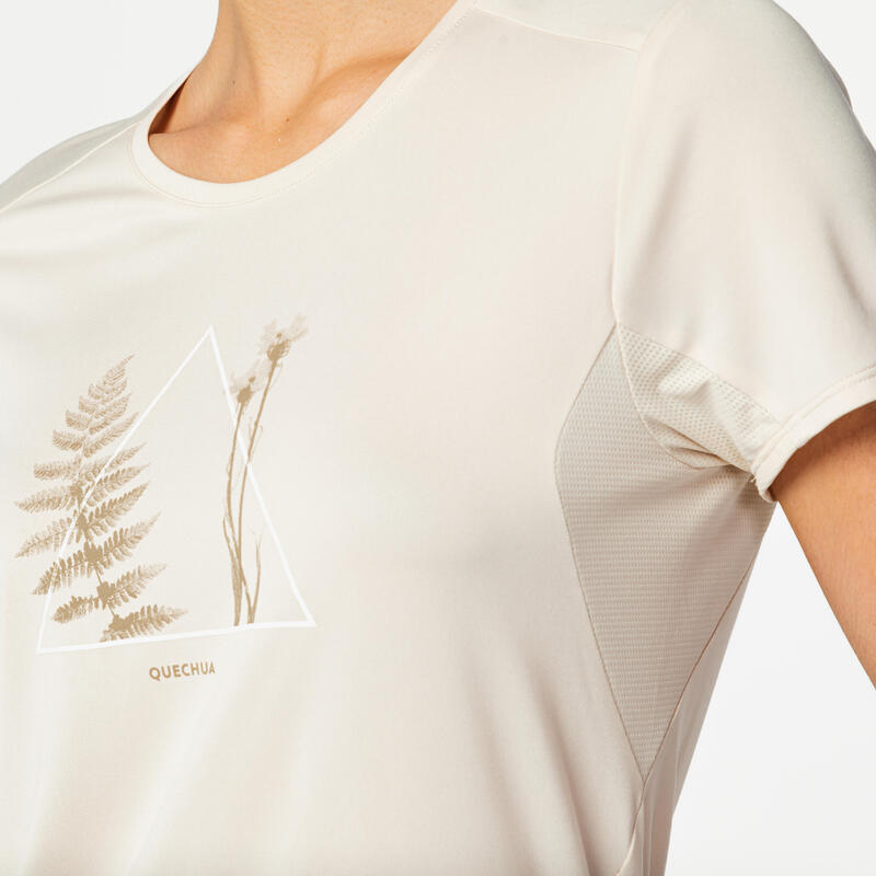 女款登山健行短袖 T 恤 MH100