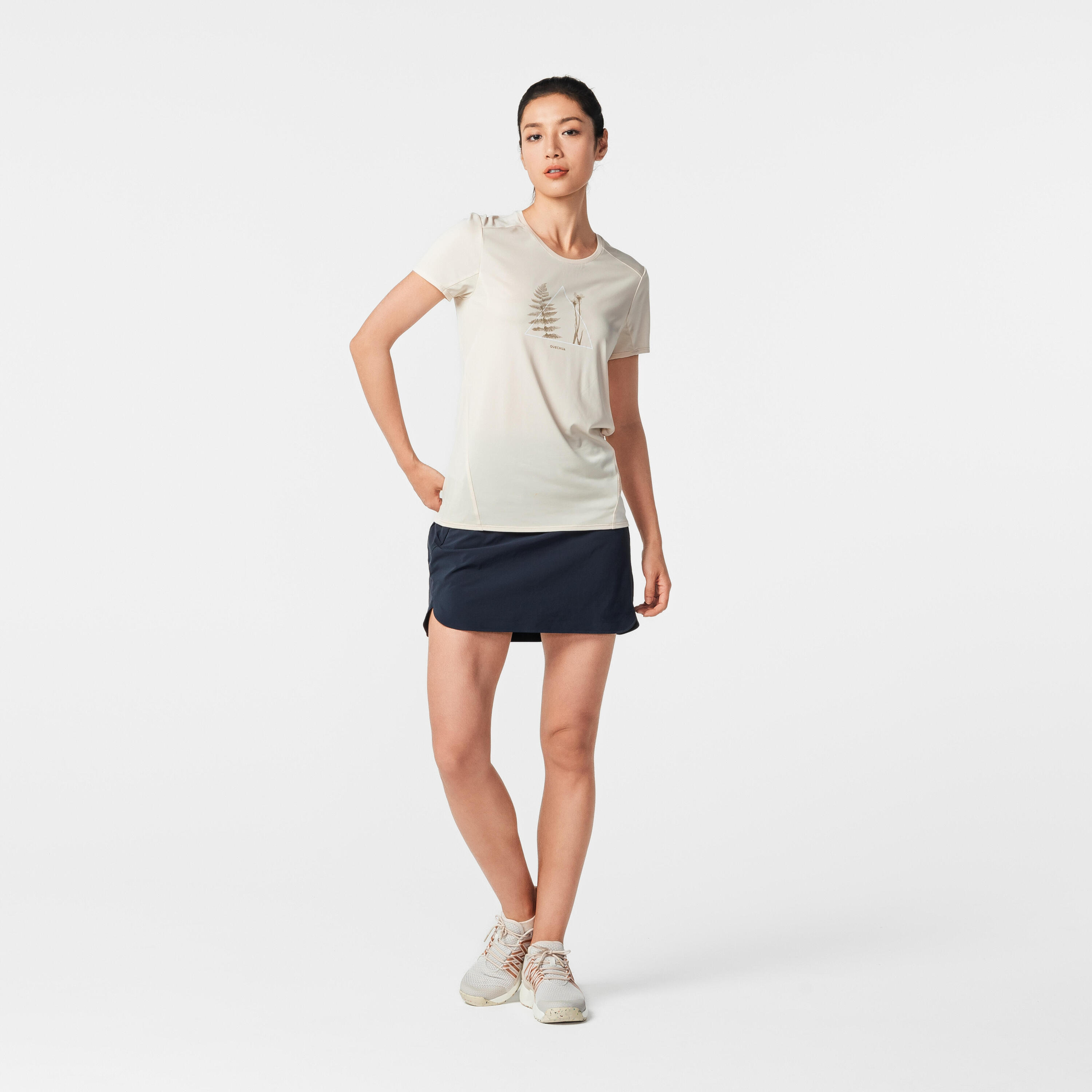 Hosenrock Rock/Shorts Damen Bergwandern - MH500 blau 14/62