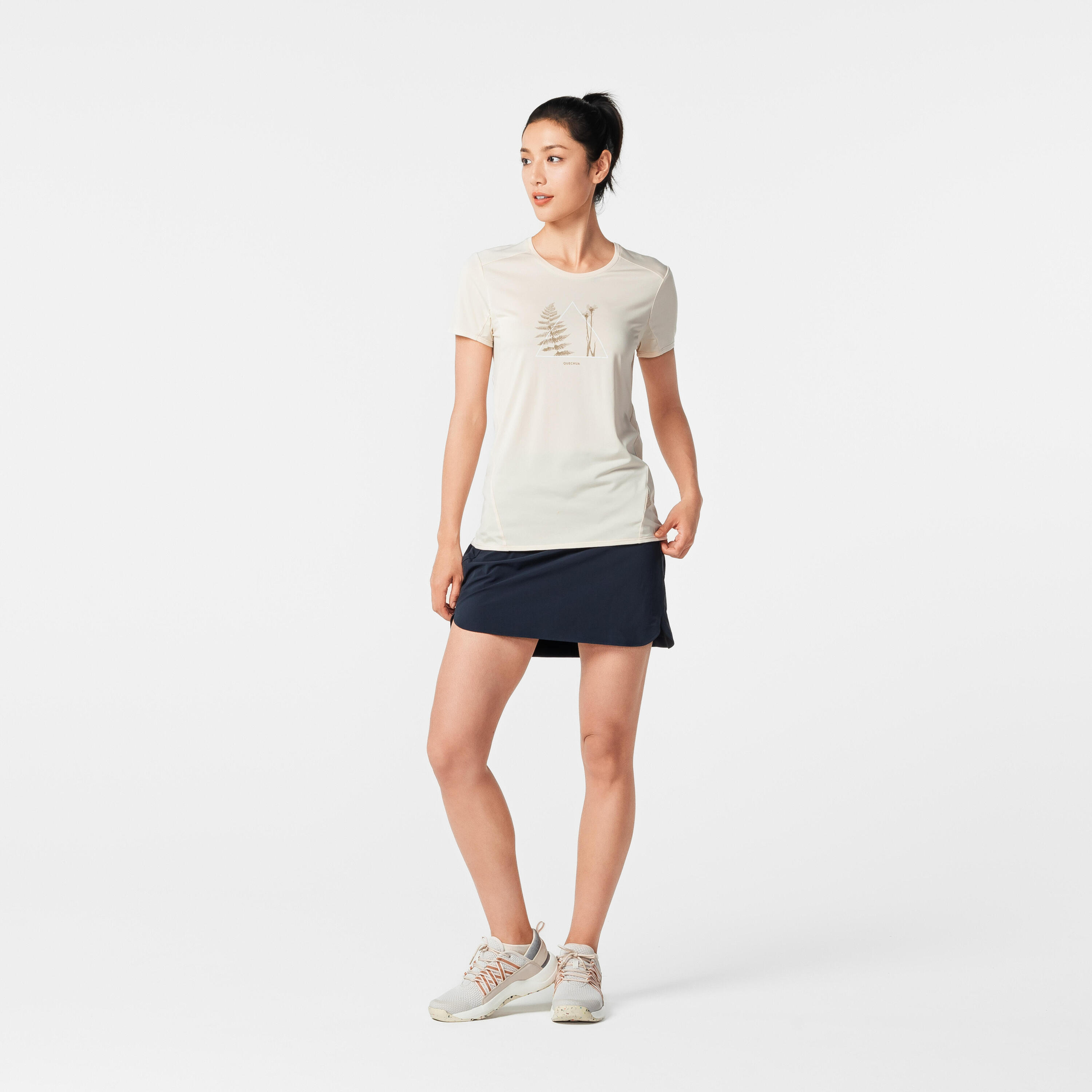 Hosenrock Rock/Shorts Damen Bergwandern - MH500 blau 13/62
