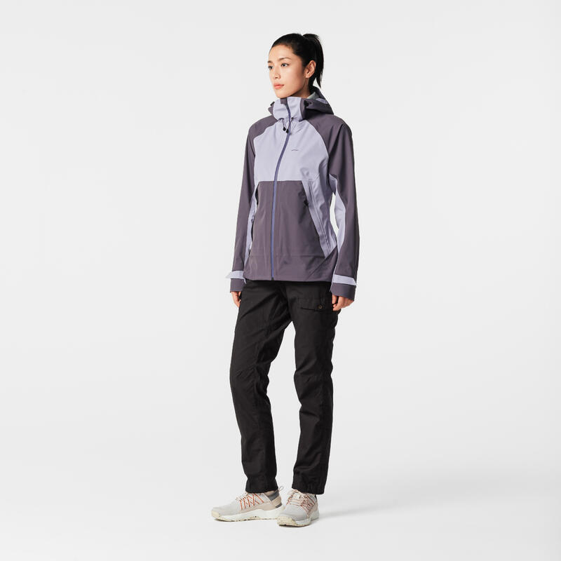 Women's Waterproof Mountain Hiking Jacket MH500