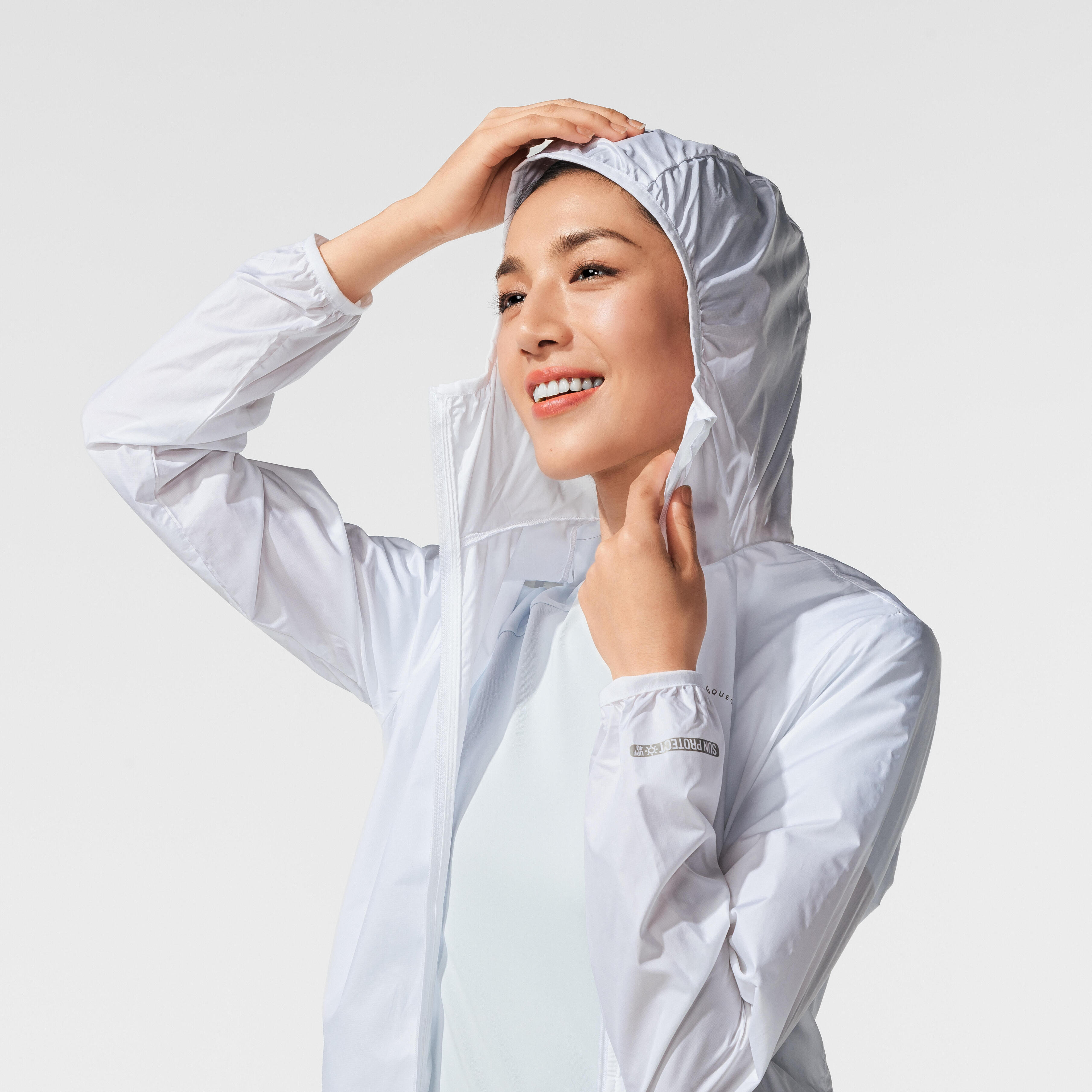 Women’s Hiking UV protection jacket HELIUM 100