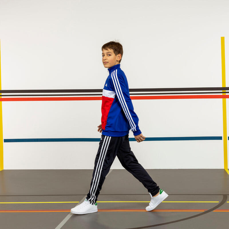 ADIDAS Trainingsanzug Kinder - Colorblock blau/rot 