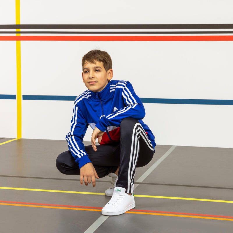 ADIDAS Trainingsanzug Kinder - Colorblock blau/rot 