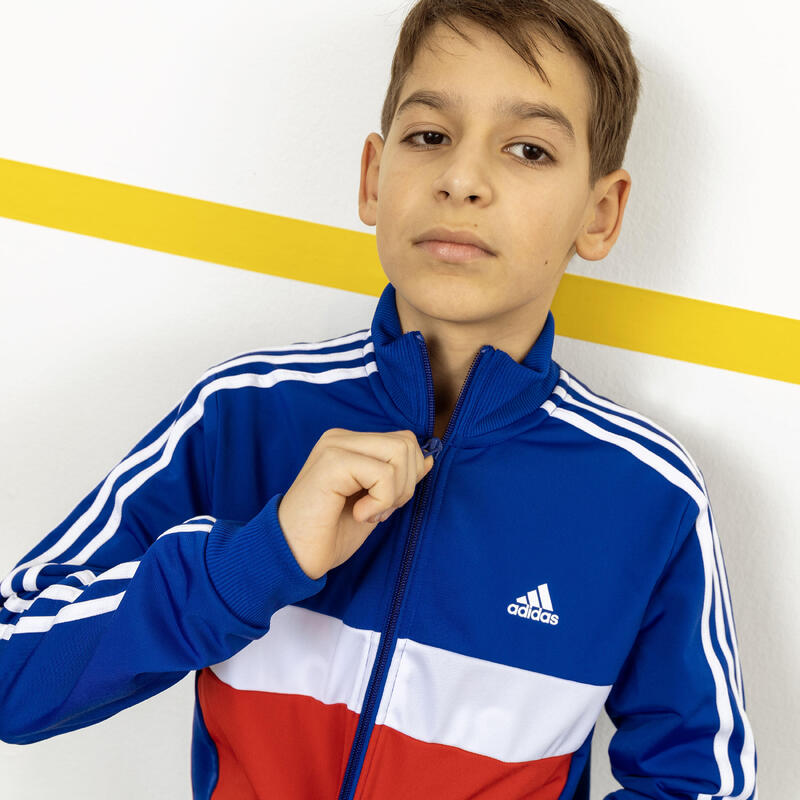 Chándal Deportivo adidas Niños Azul Rojo Colorblock