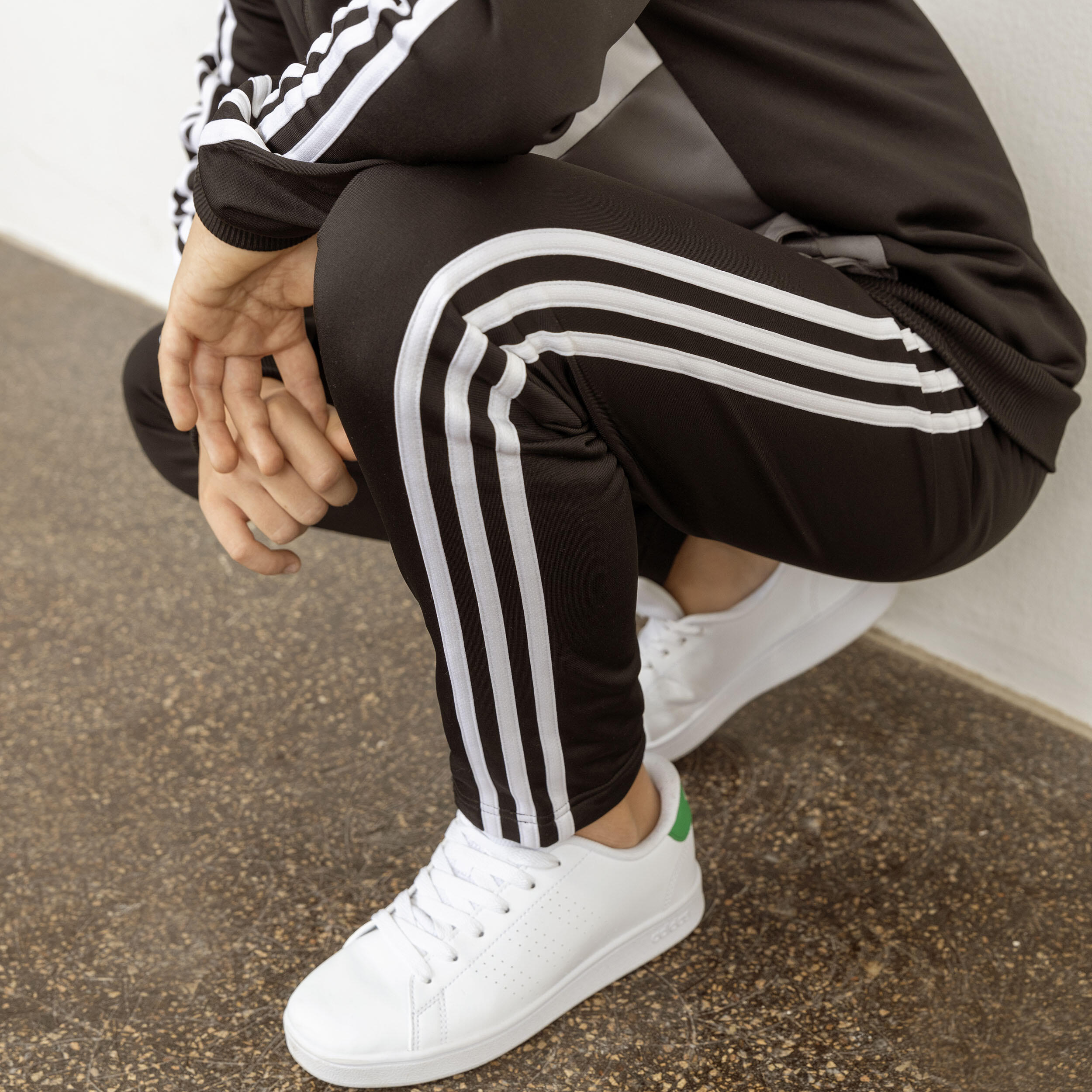 Survêtement colorblock de sport adidas enfant noir 15/18