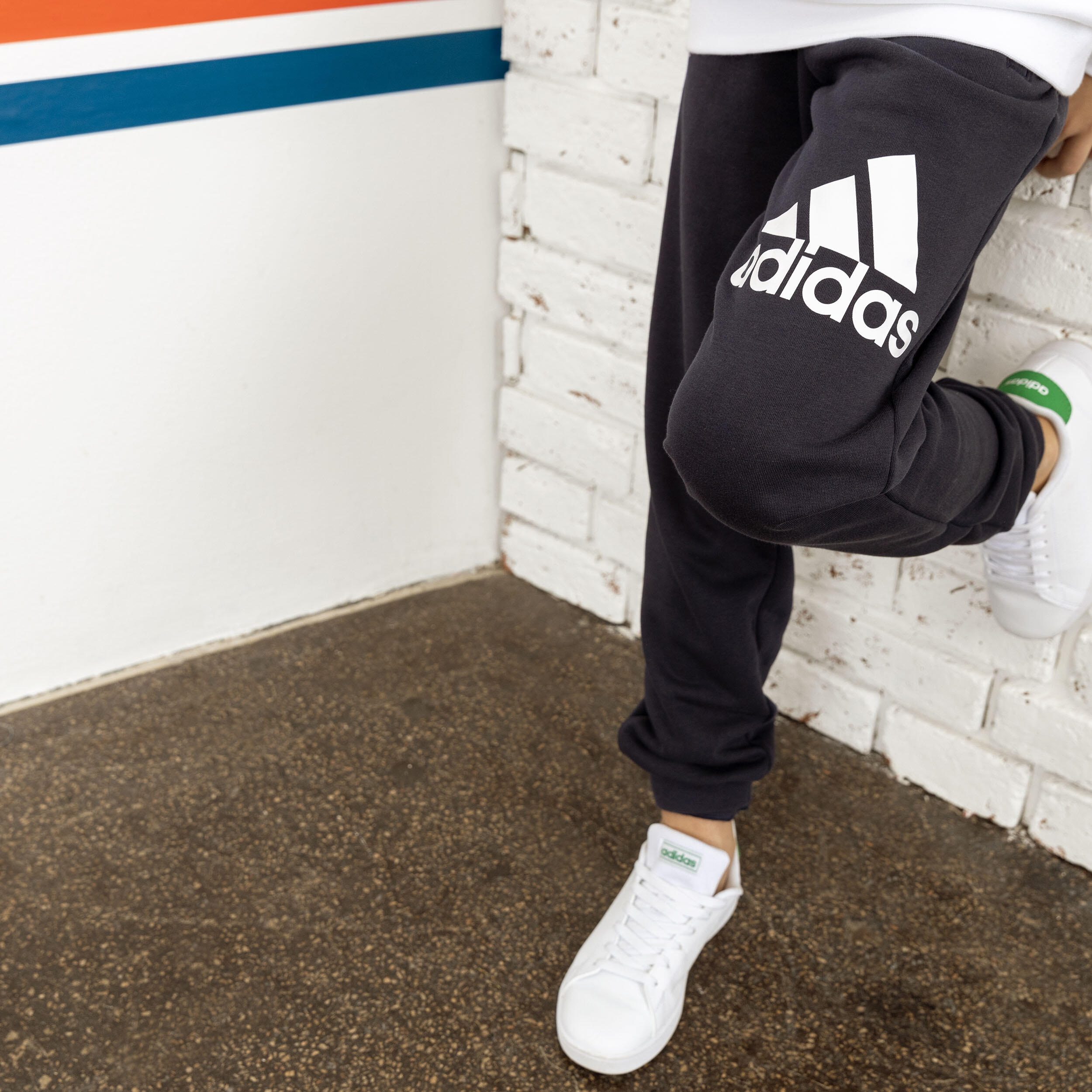 adidas Pantaloni da jogging blu per bambini