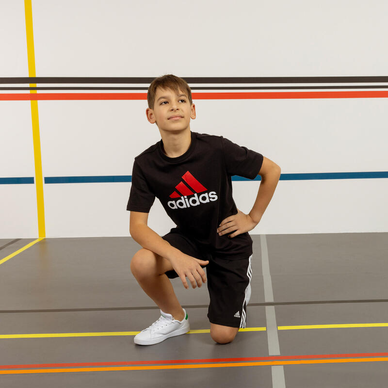 Camiseta adidas Niños Negro Rojo Logo