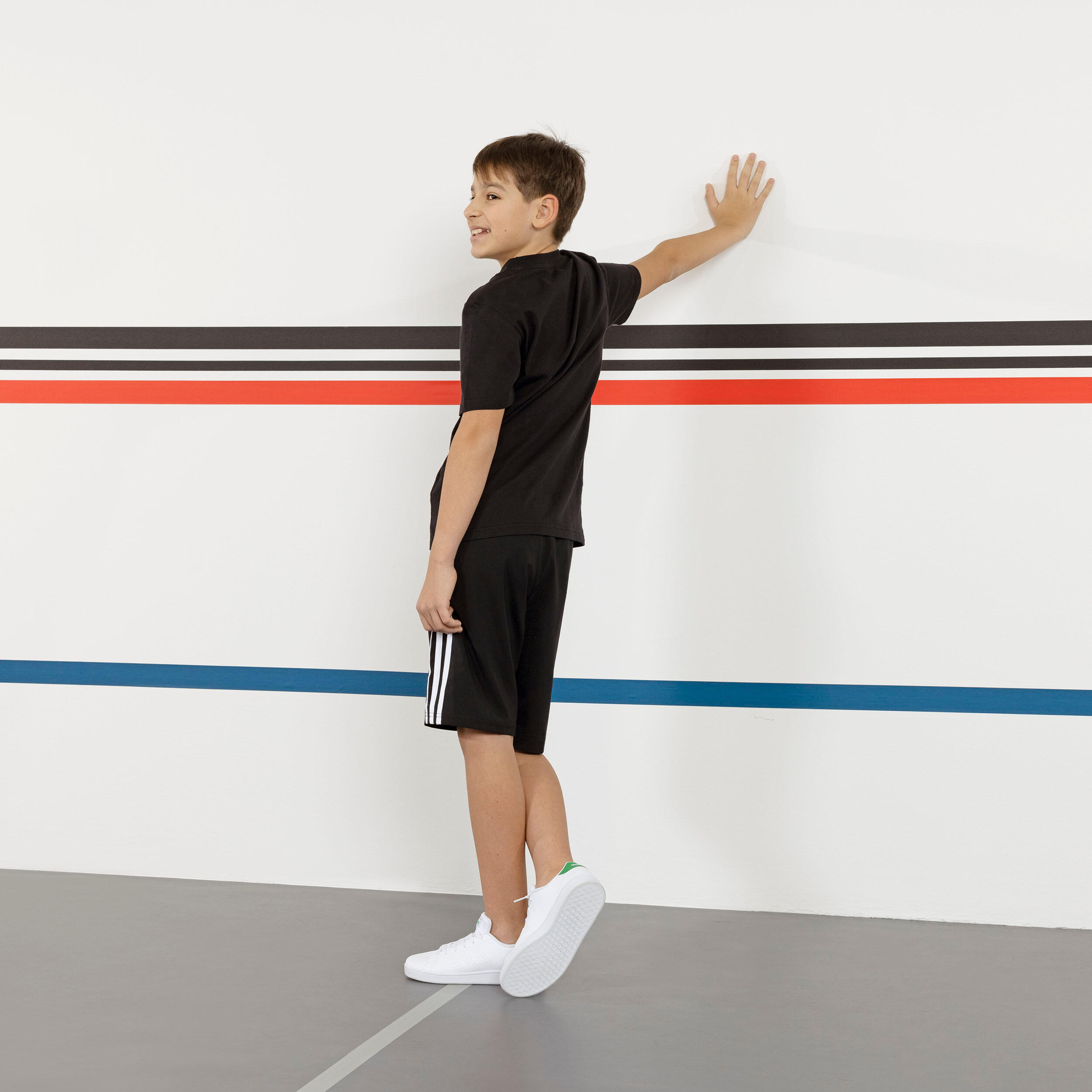 Short adidas 3 bandes enfant - noir 9/10