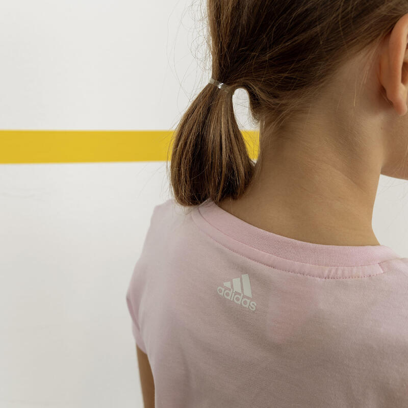 T-shirt bambina ginnastica ADIDAS regular rosa-bianco
