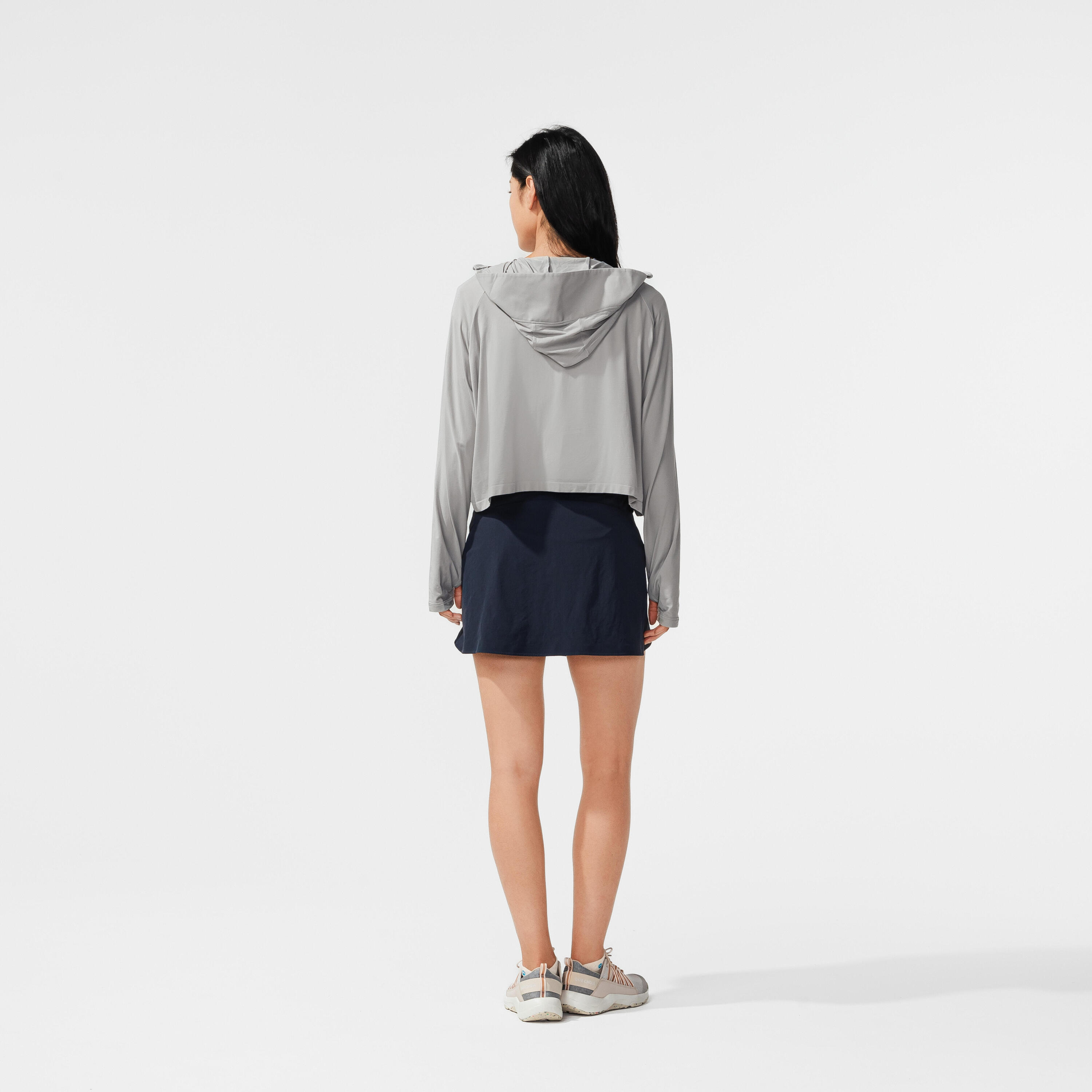 Hosenrock Rock/Shorts Damen Bergwandern - MH500 blau 10/62